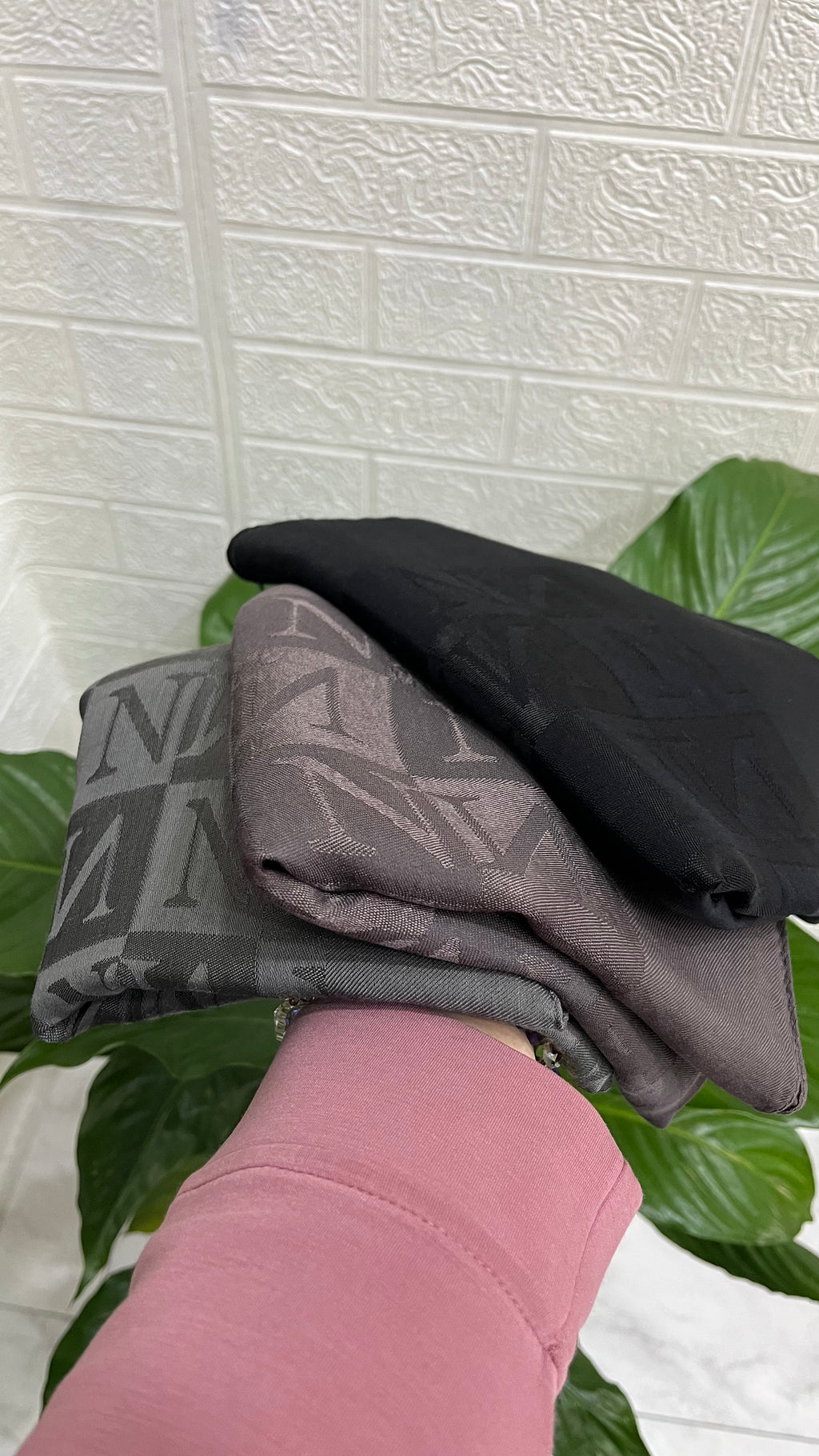 Noura Scarf Naia Şal Antrasit