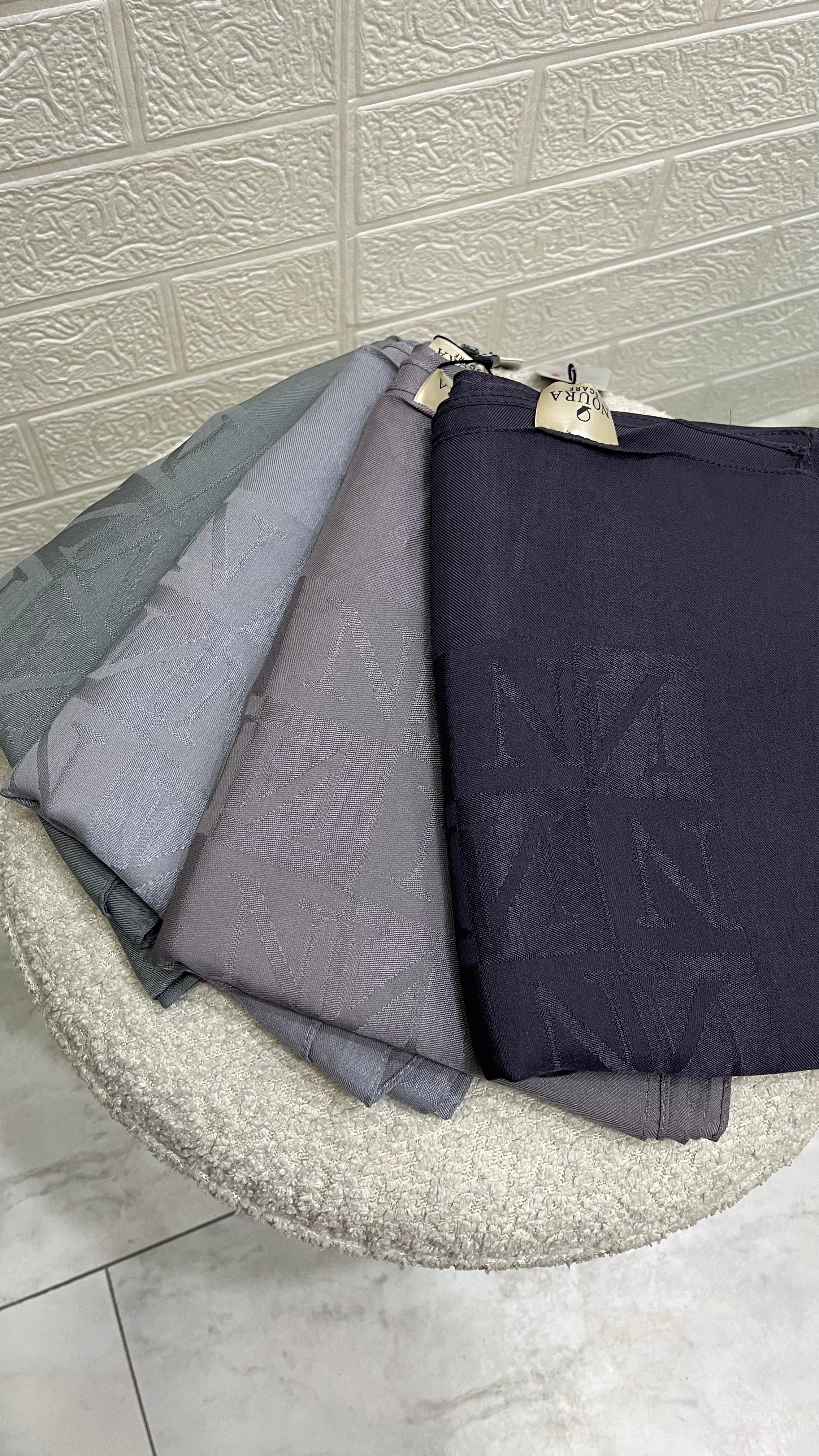 Noura Scarf Naia Şal Koyu Leylak