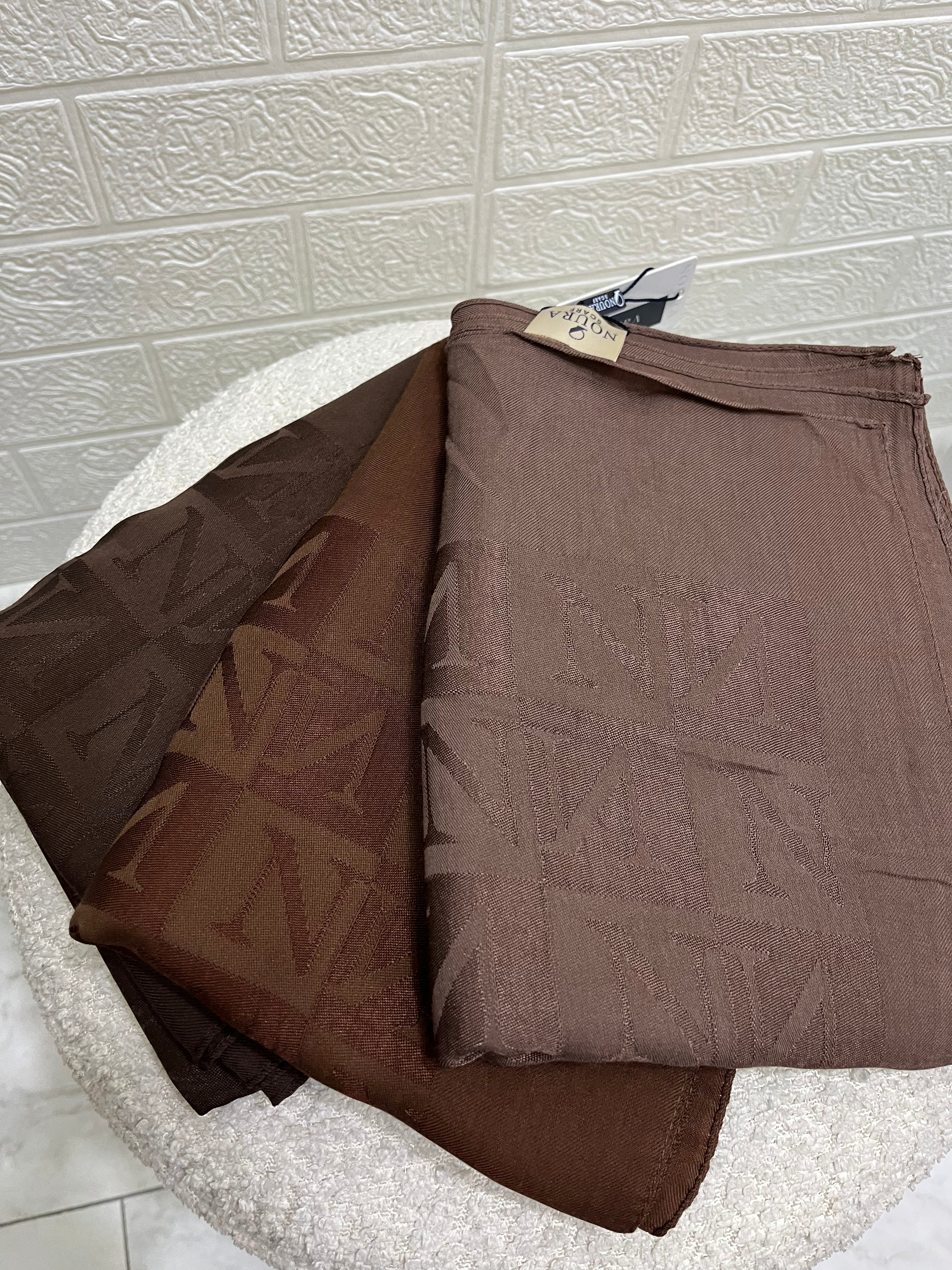 Noura Scarf Naia Şal Acı Kahve