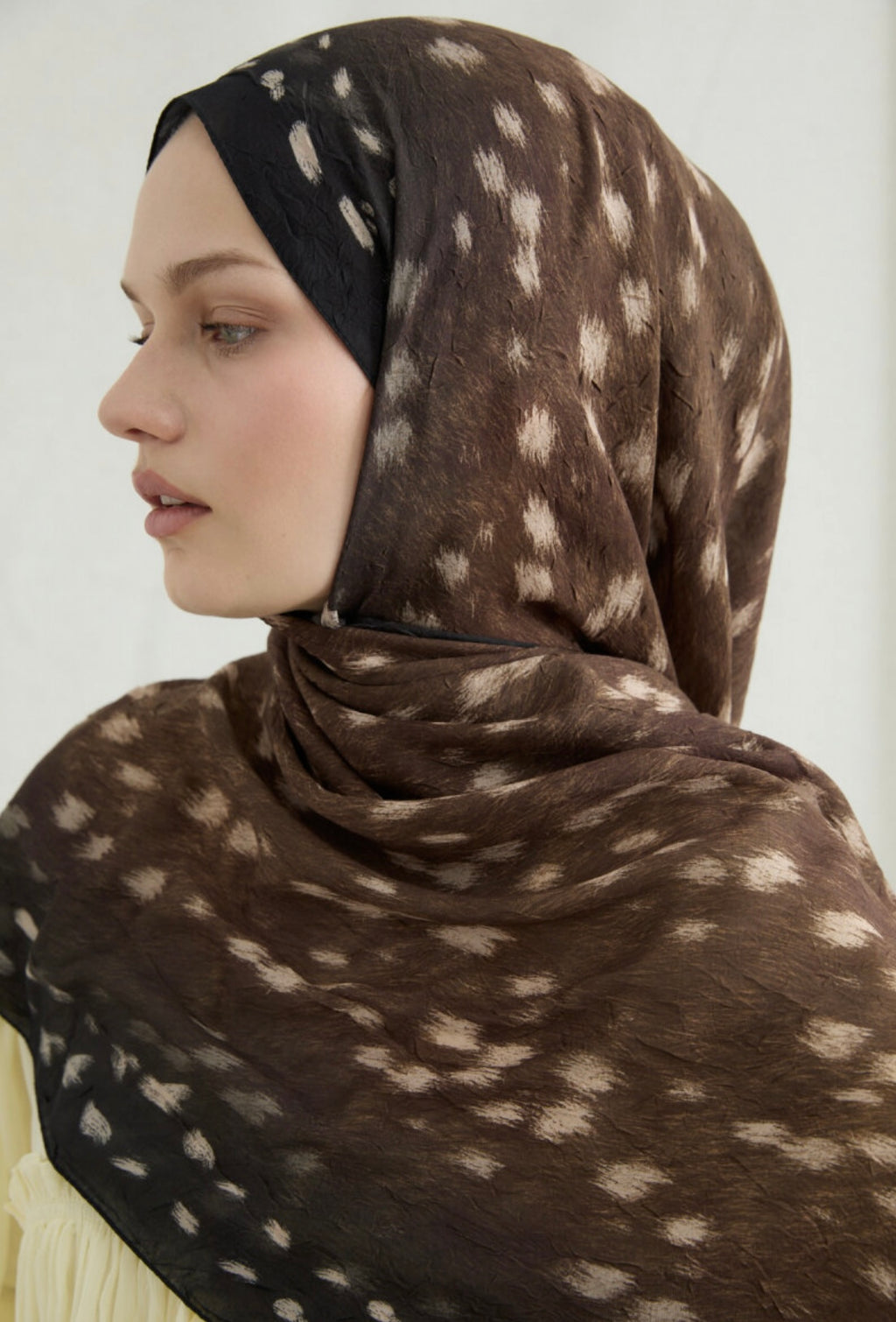 Bambi Kraş Şal  Kahve