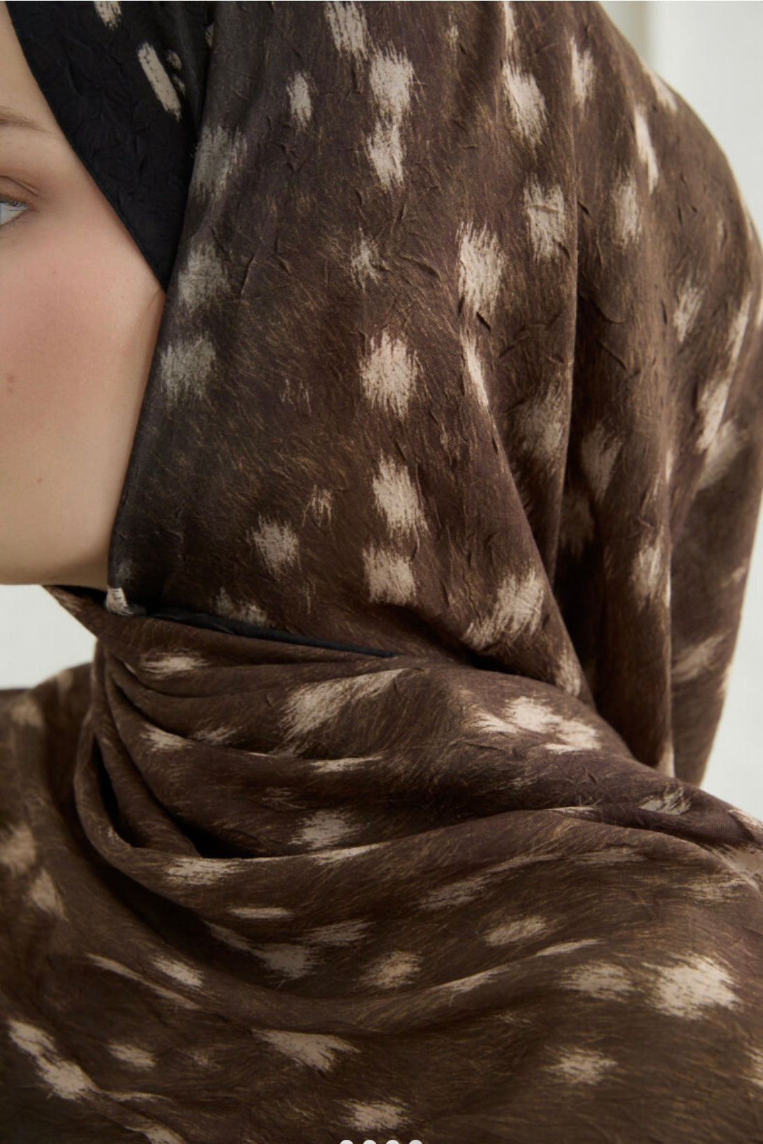 Bambi Kraş Şal  Kahve