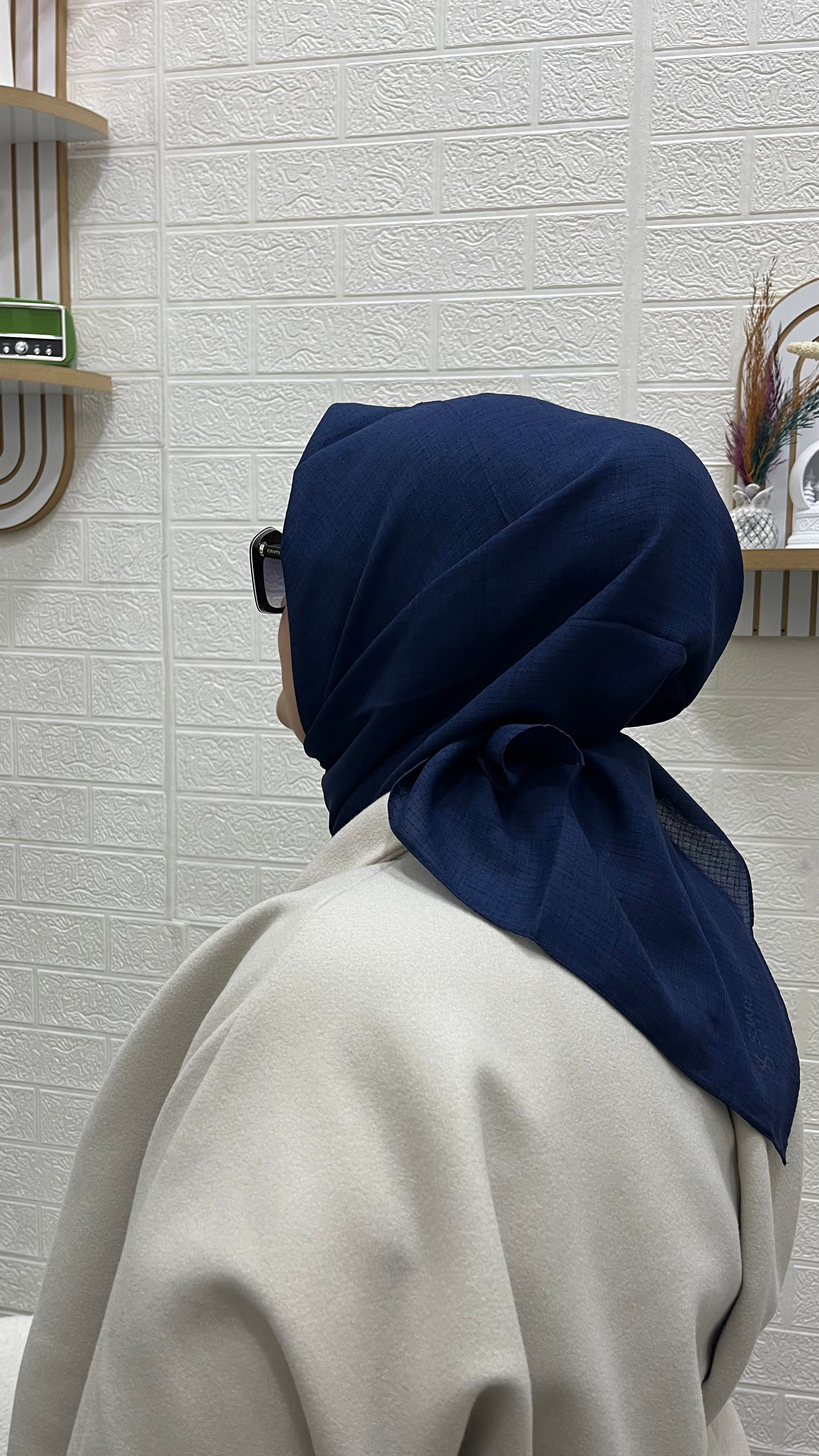 Tela Eşarp Lacivert