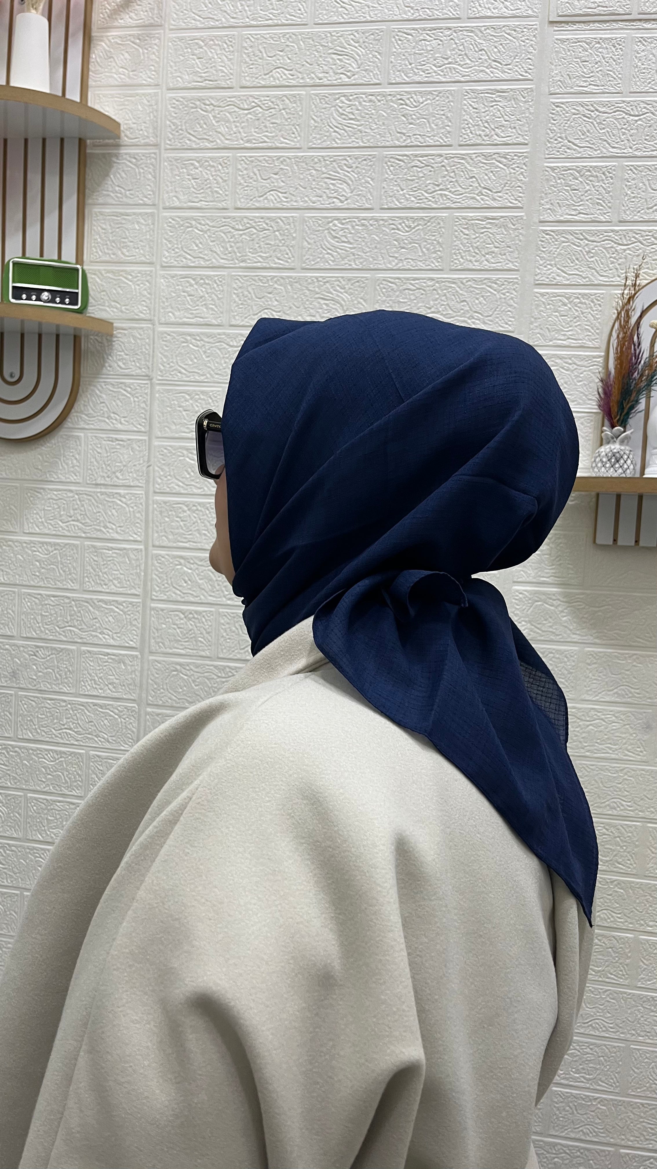 Tela Eşarp Lacivert