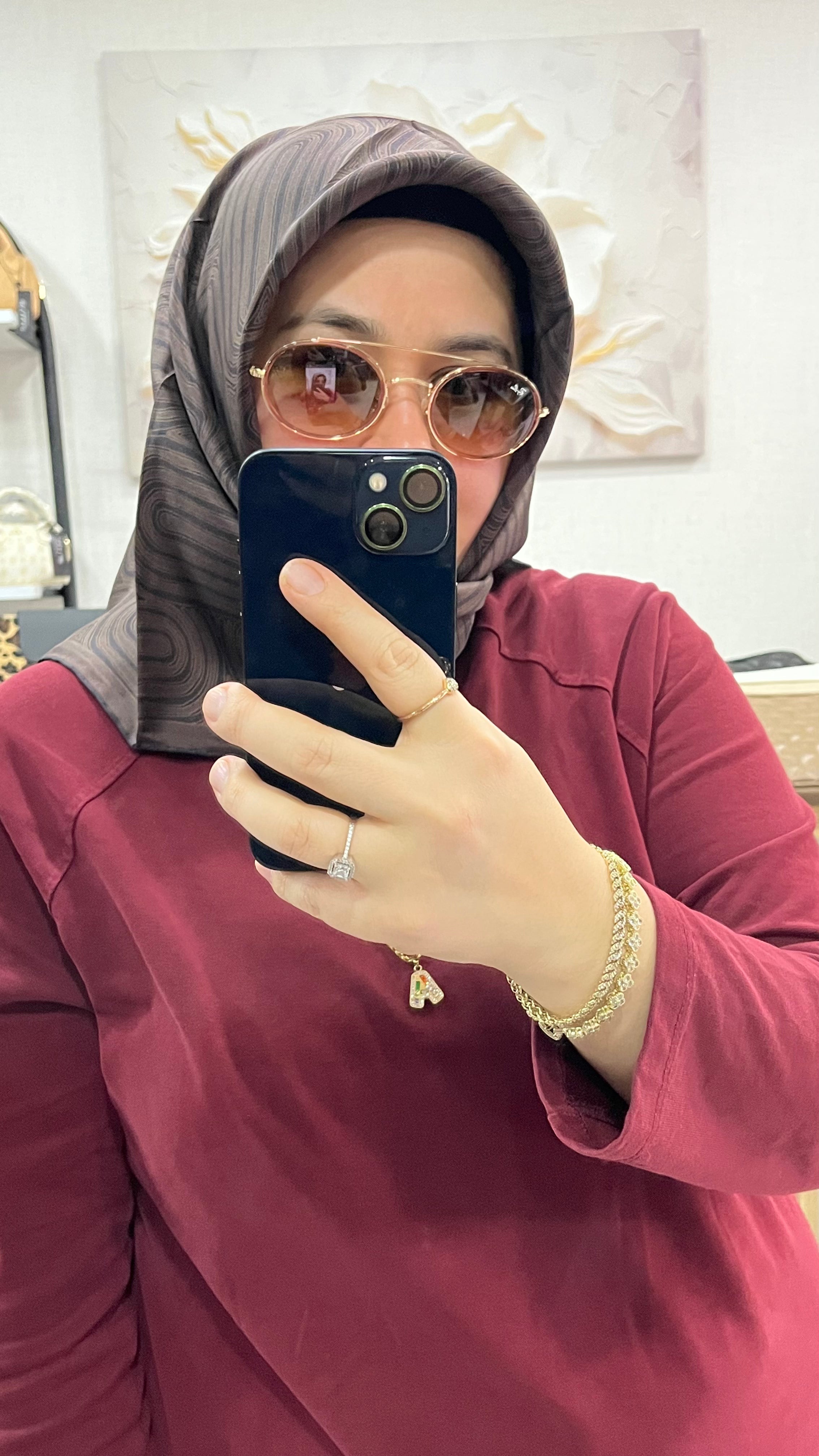 BELLI '25 Kış Twill İpek Eşarp Acı Kahve