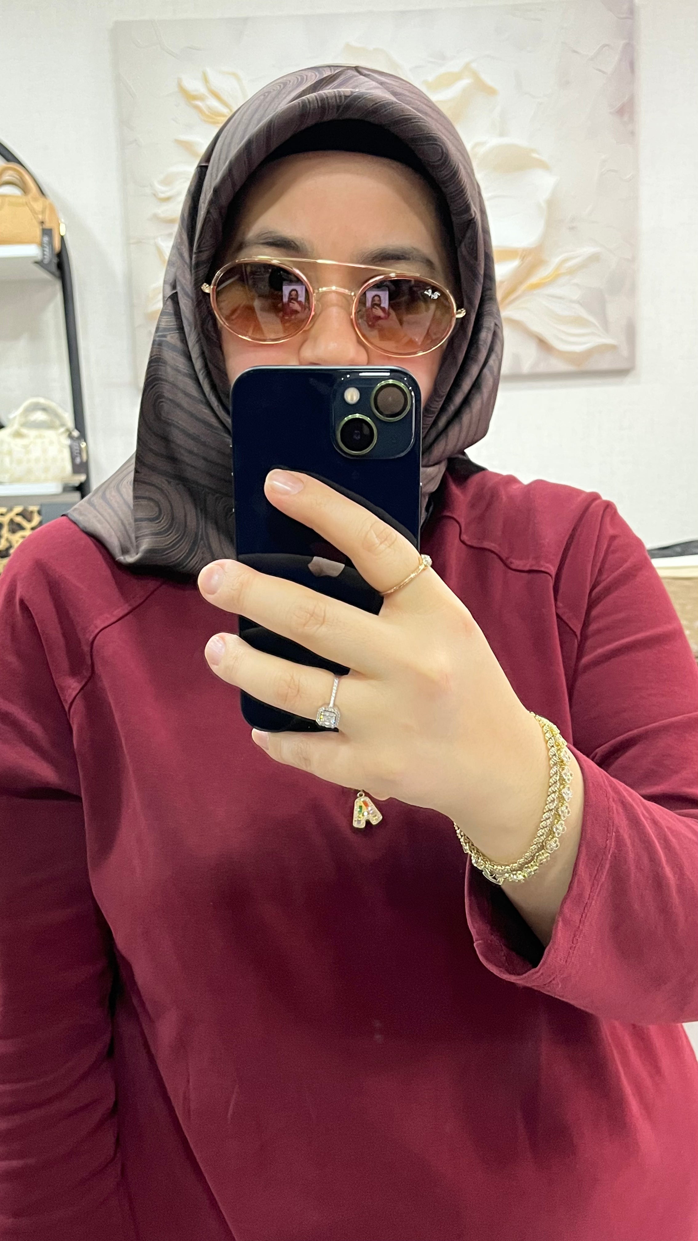 BELLI '25 Kış Twill İpek Eşarp Acı Kahve