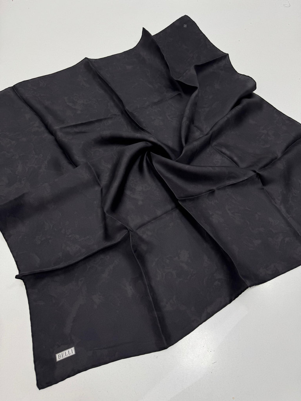 Belli'27 Kış Twill İpek Eşarp Antrasit