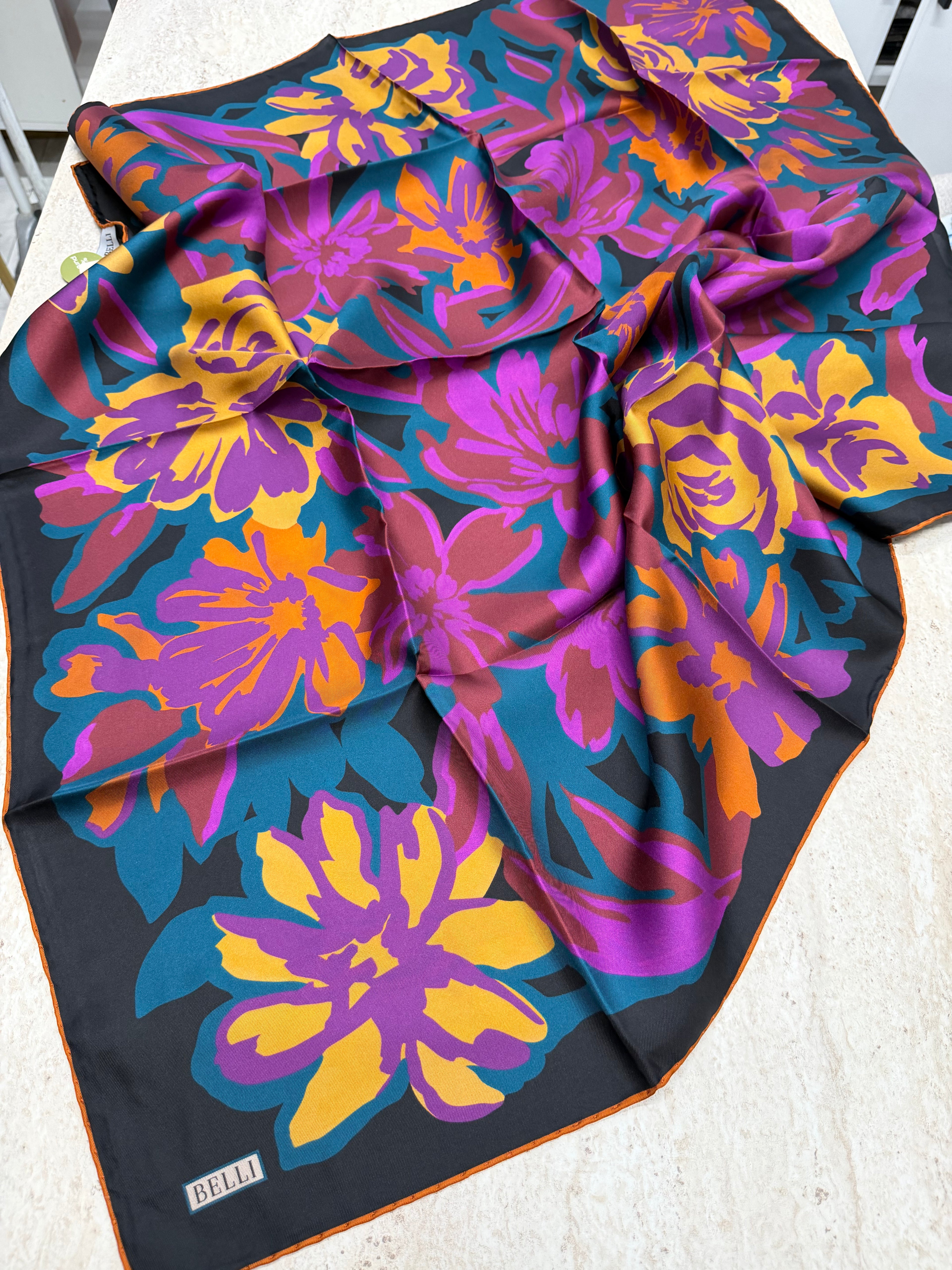 Belli'27 Kış Twill İpek Eşarp