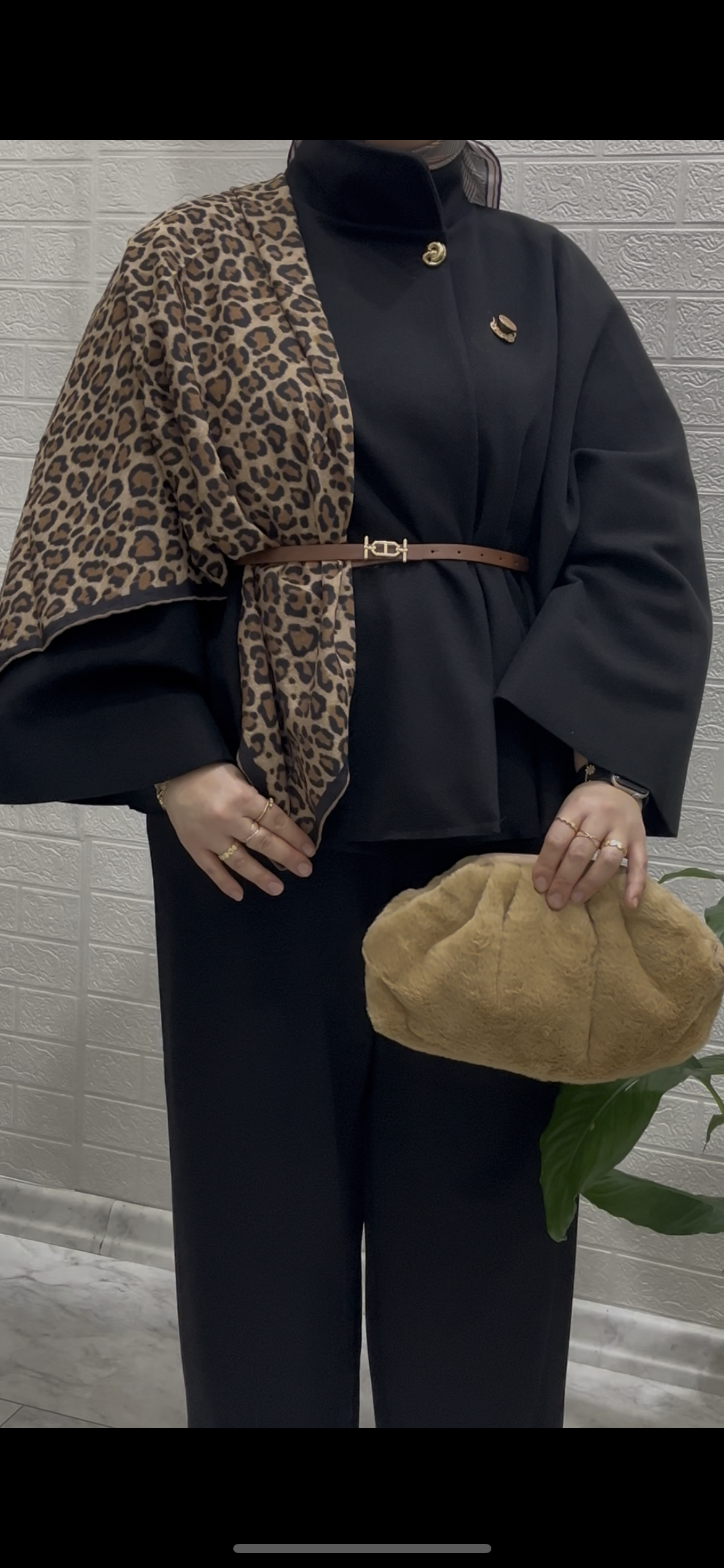 Peluş Deve Tüyü Çanta