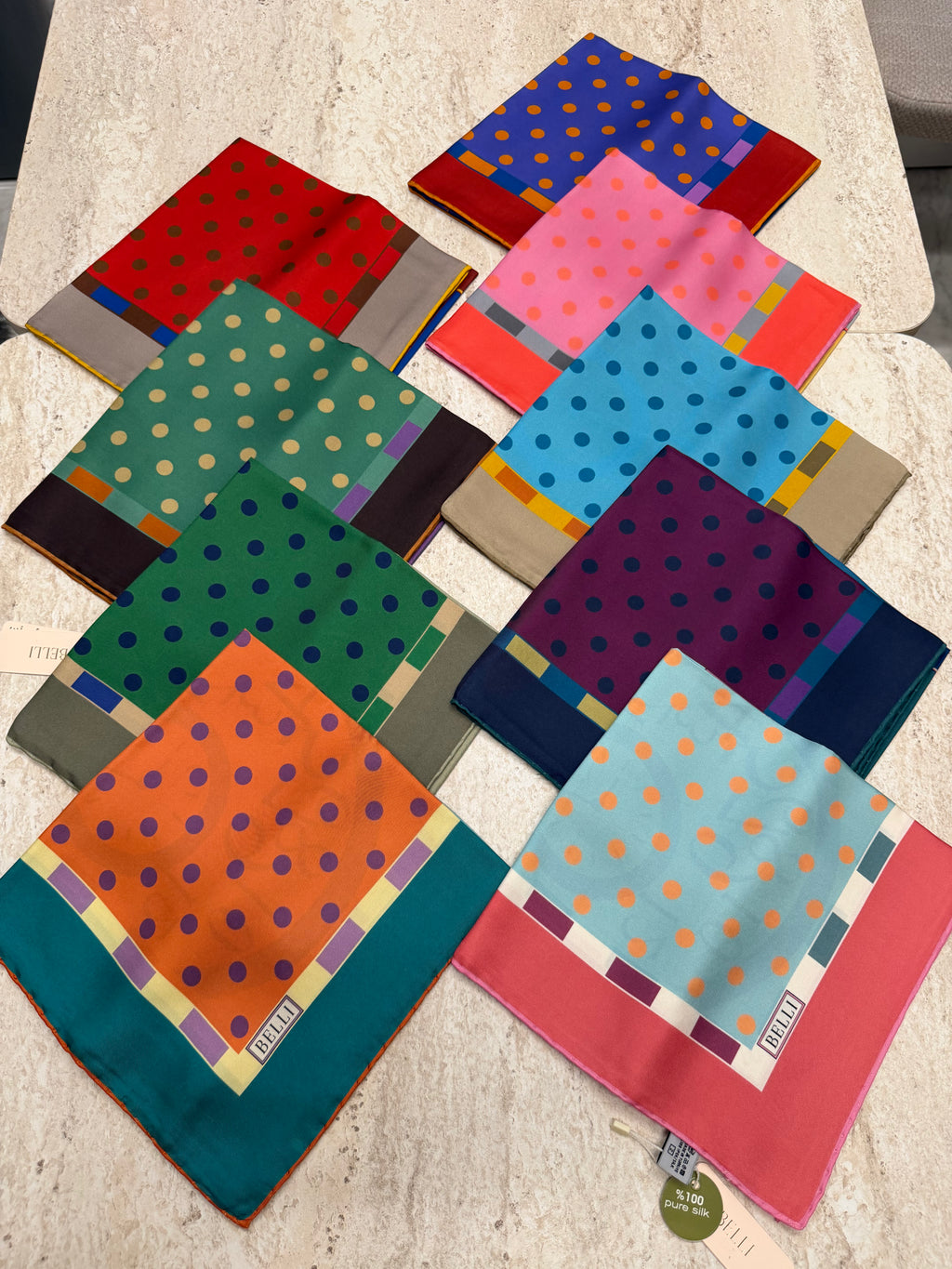 Belli'27 Kış Twill İpek Eşarp Çağla
