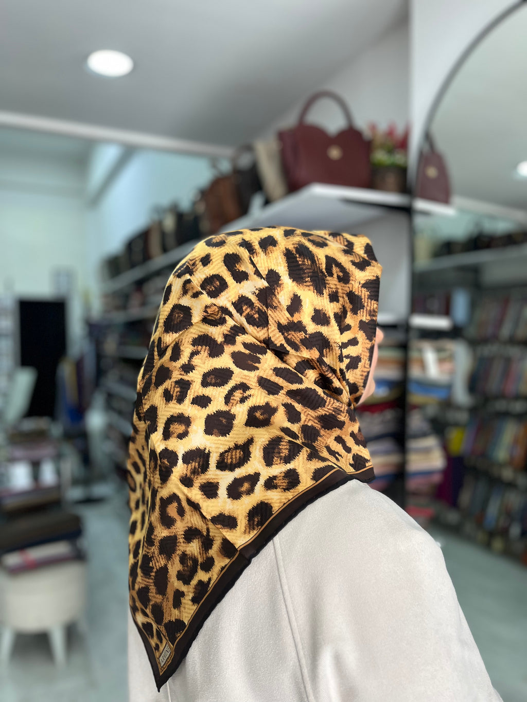 Armine '25-'26 Sura İpek Kış Sezonu Leopar