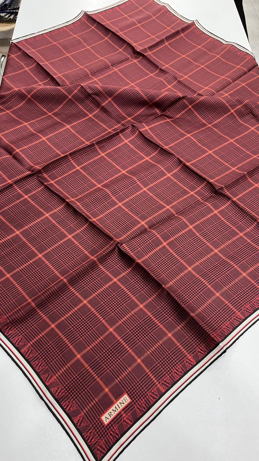 Armine Nostalji Twill İpek Eşarp
