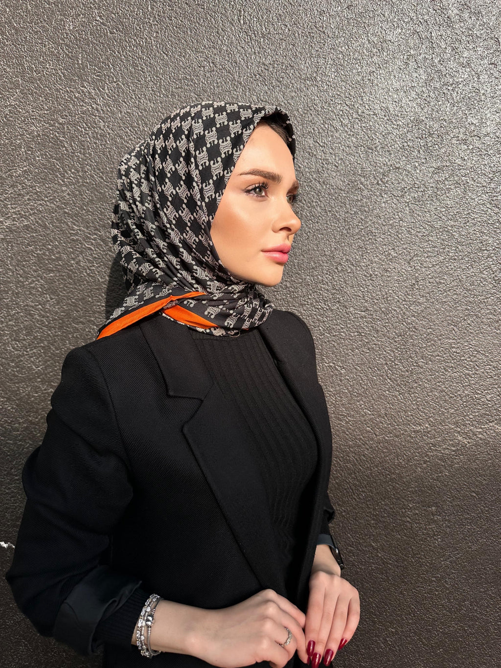 İthal  Twill İpek Eşarp