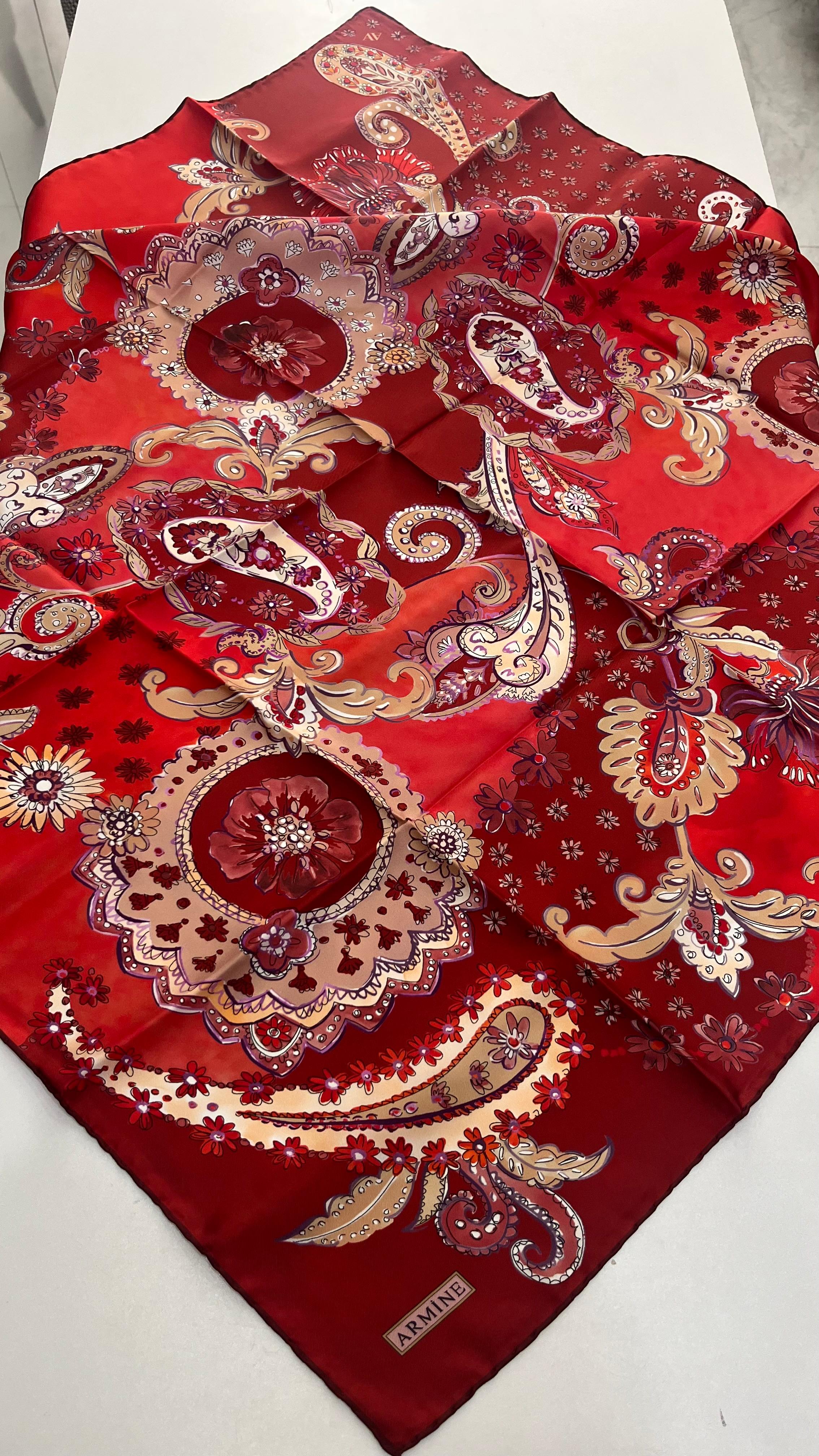 Armine 2025 Yaz Sezonu Saf İpek Eşarp