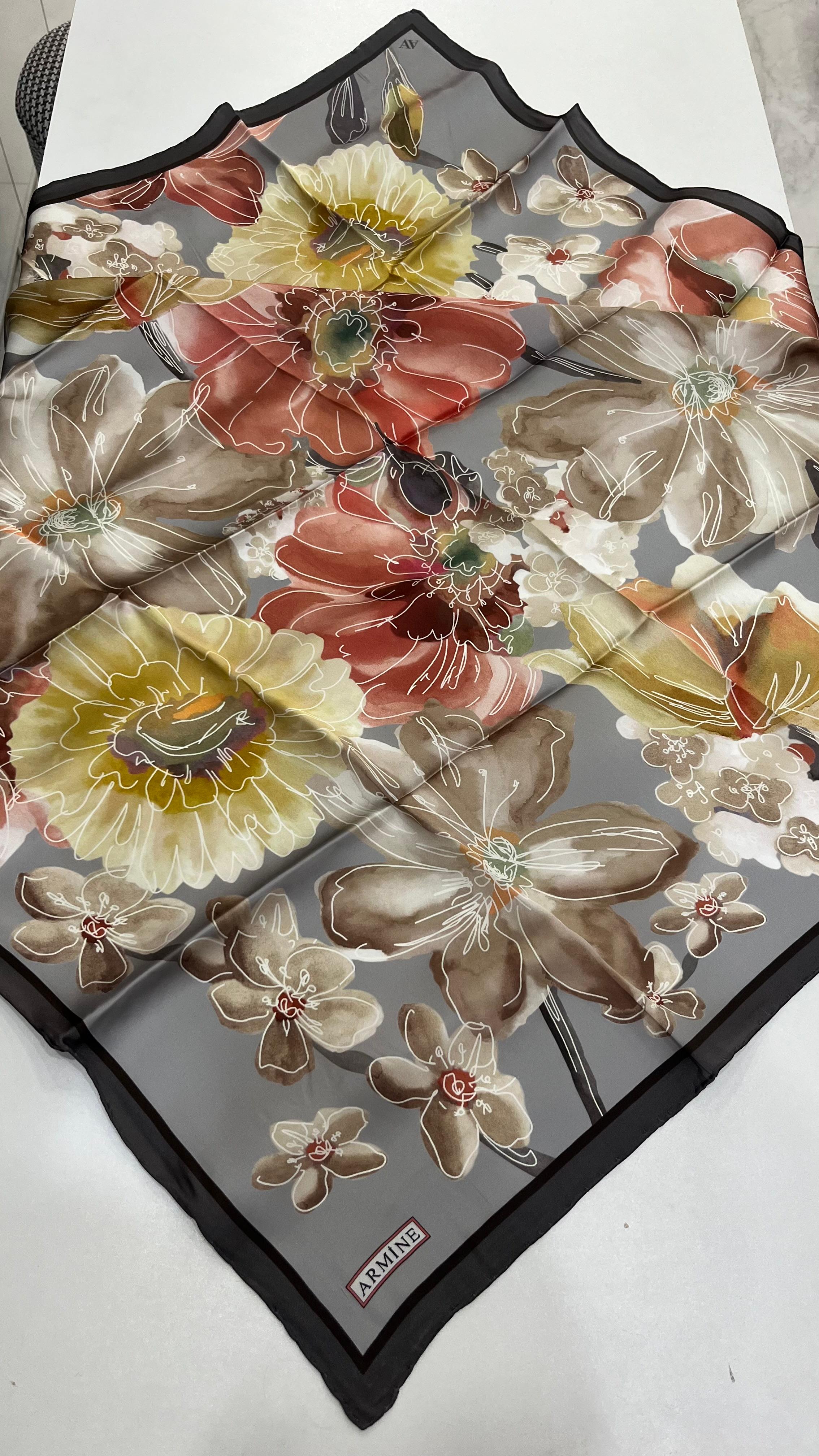 Armine 2025 Yaz Sezonu Saf İpek Eşarp