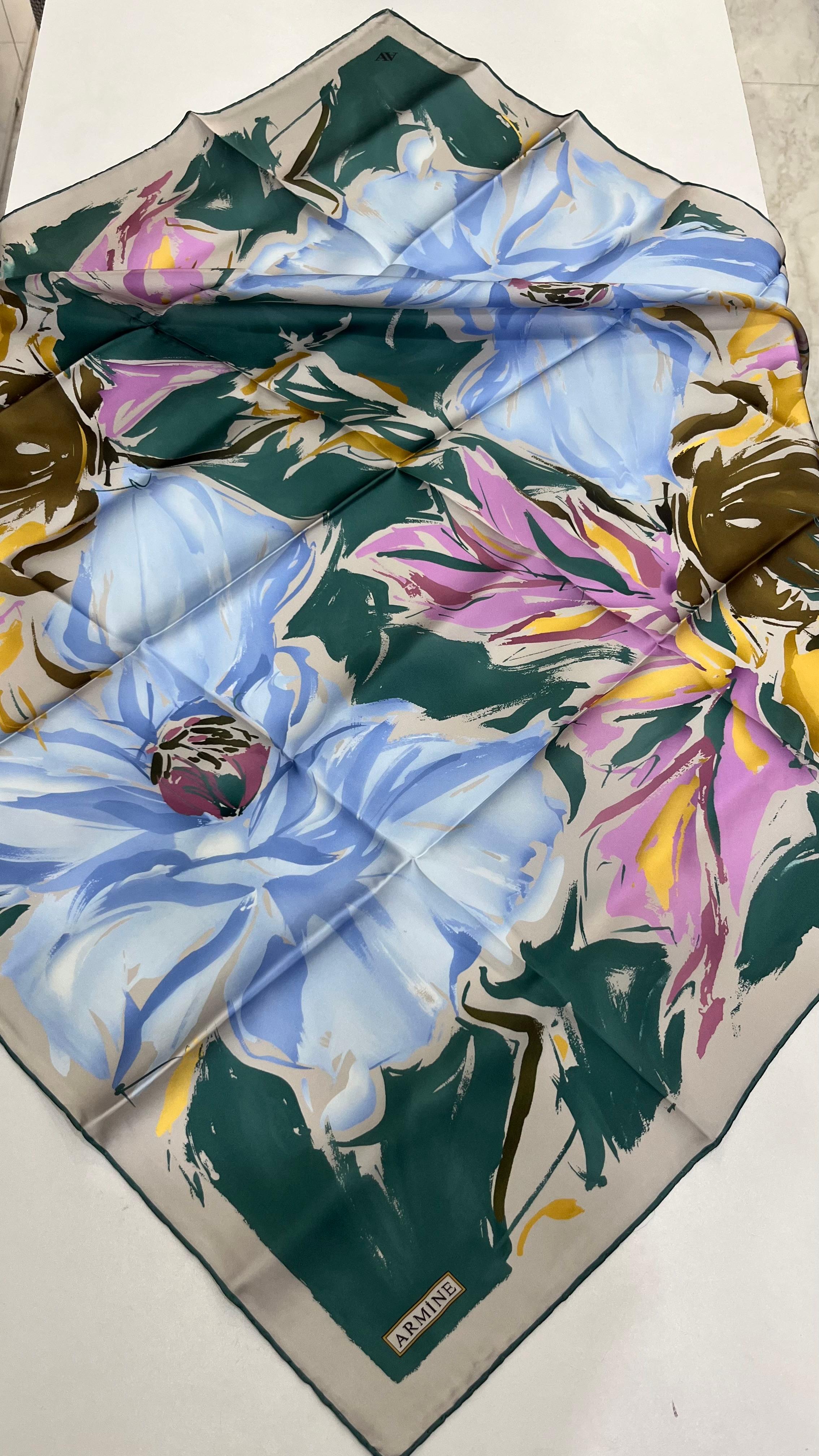 Armine 2025 Yaz Sezonu Saf İpek Eşarp