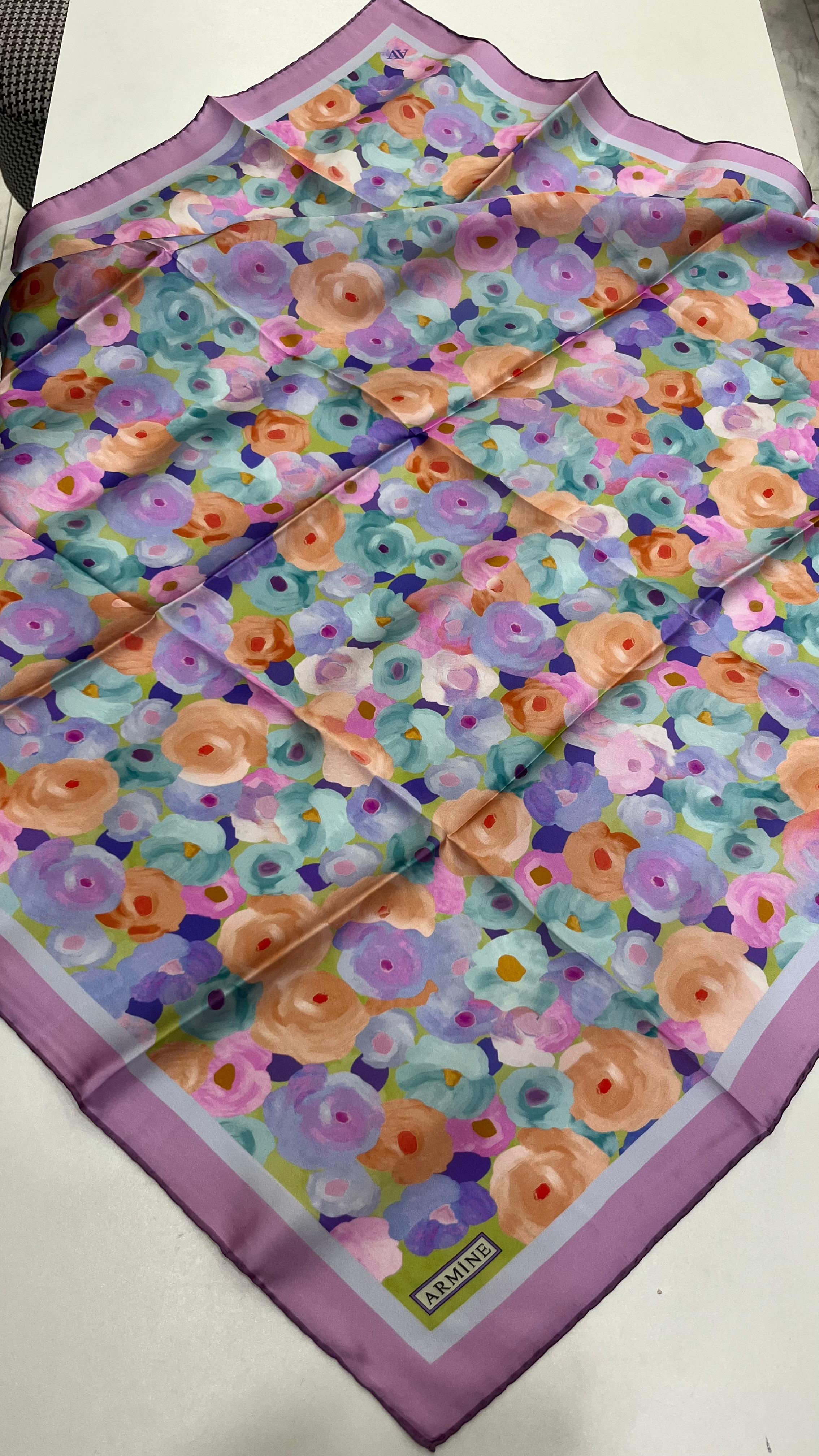 Armine 2025 Yaz Sezonu Saf İpek Eşarp