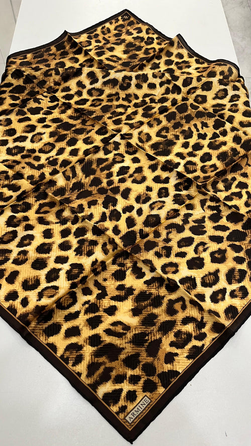 Armine '25-'26 Sura İpek Kış Sezonu Leopar