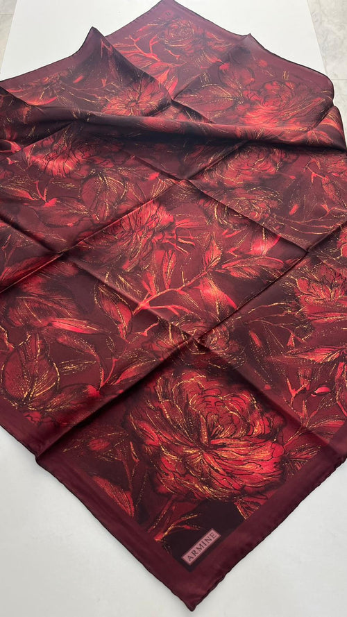 Armine '25-'26 Sura İpek Kış Sezonu Bordo