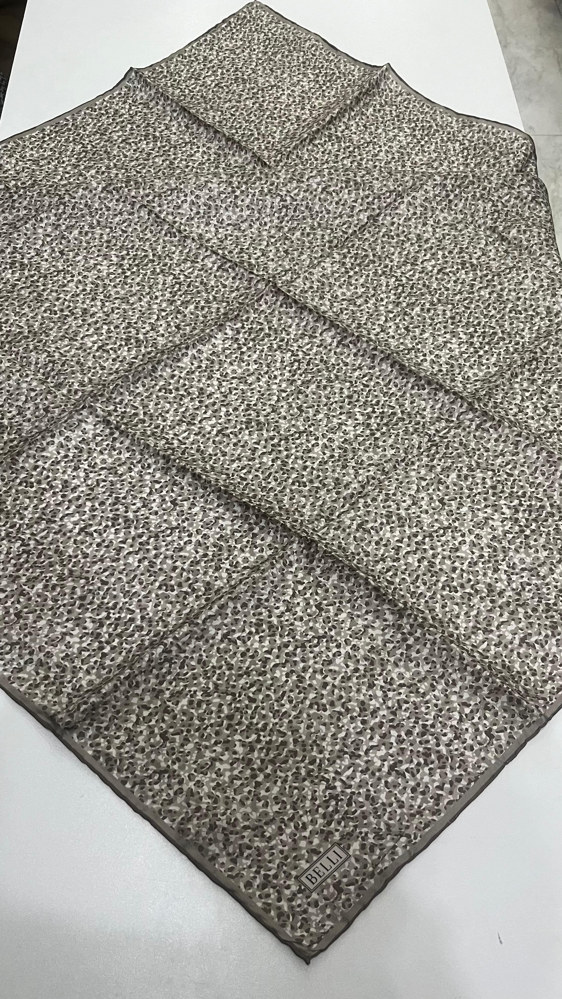 BELLI '25 Kış Sezonu Twill İpek Eşarp Bej