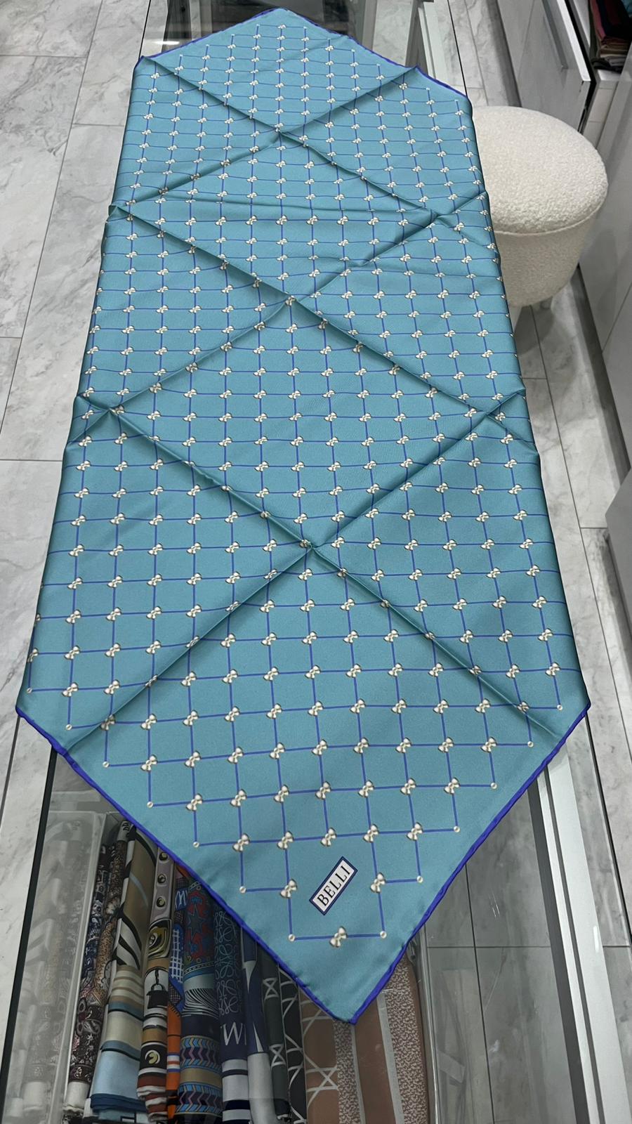 Belli Nostalji Twill İpek Eşarp