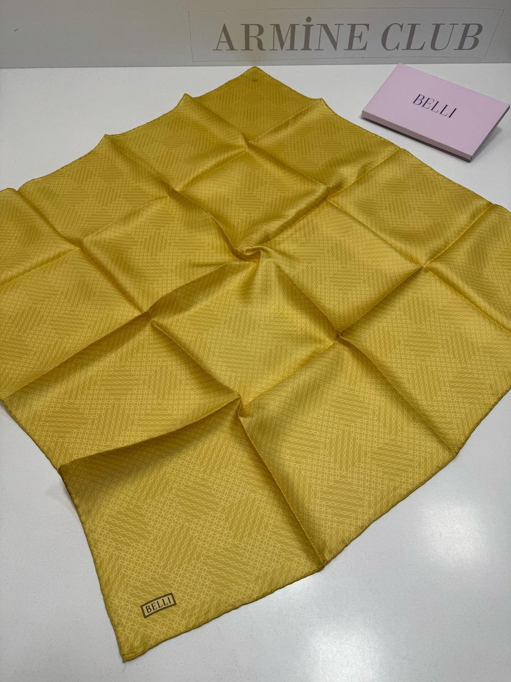 Belli 2025 Yaz Sezonu Twill İpek Eşarp Asit