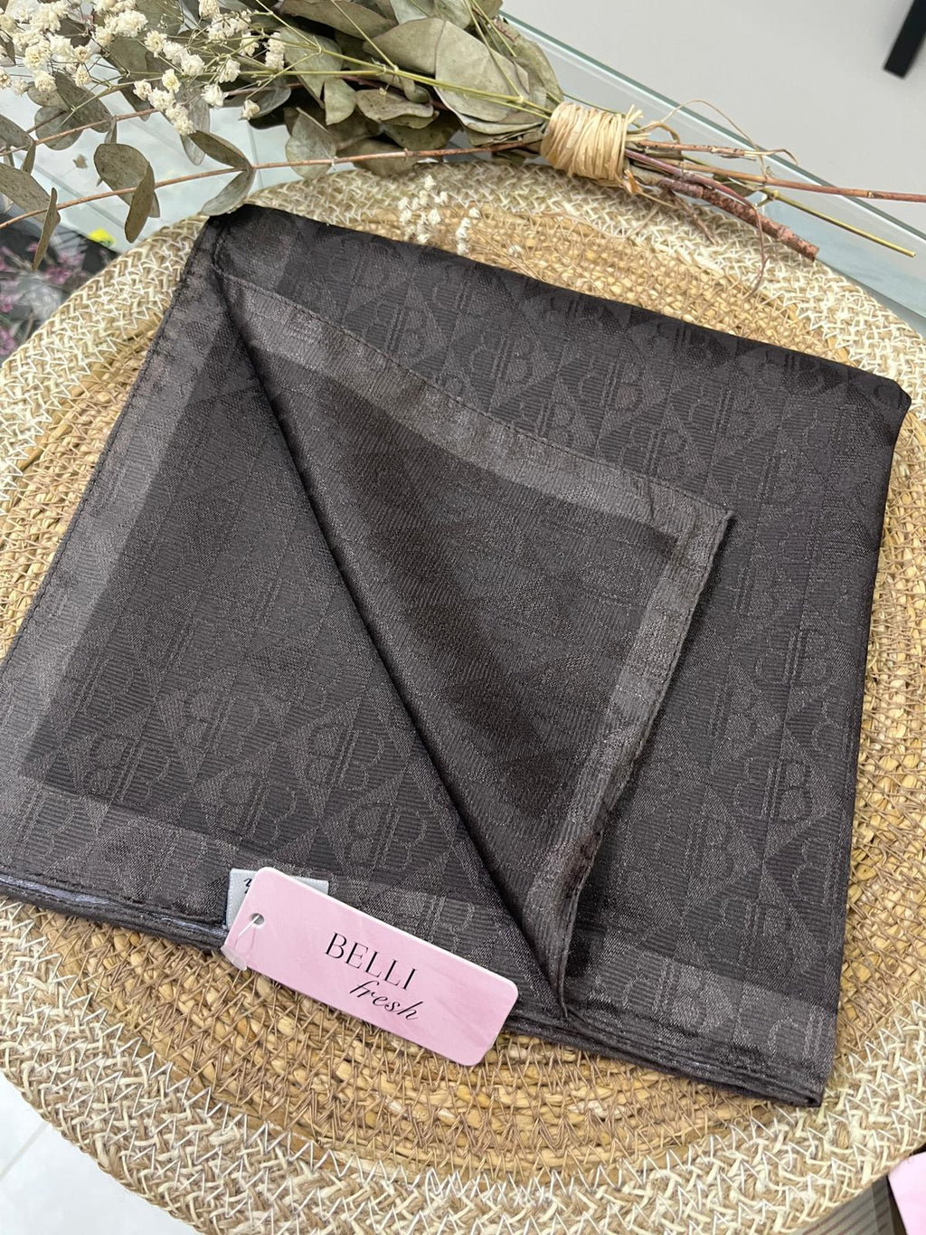 Monogram Eşarp Acı Kahve