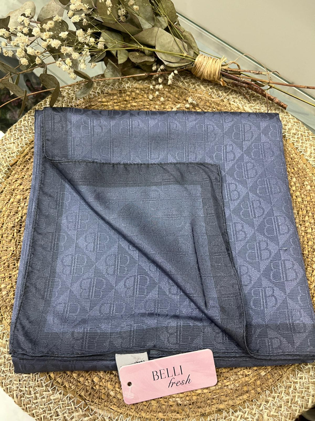 Monogram Eşarp Morcivert