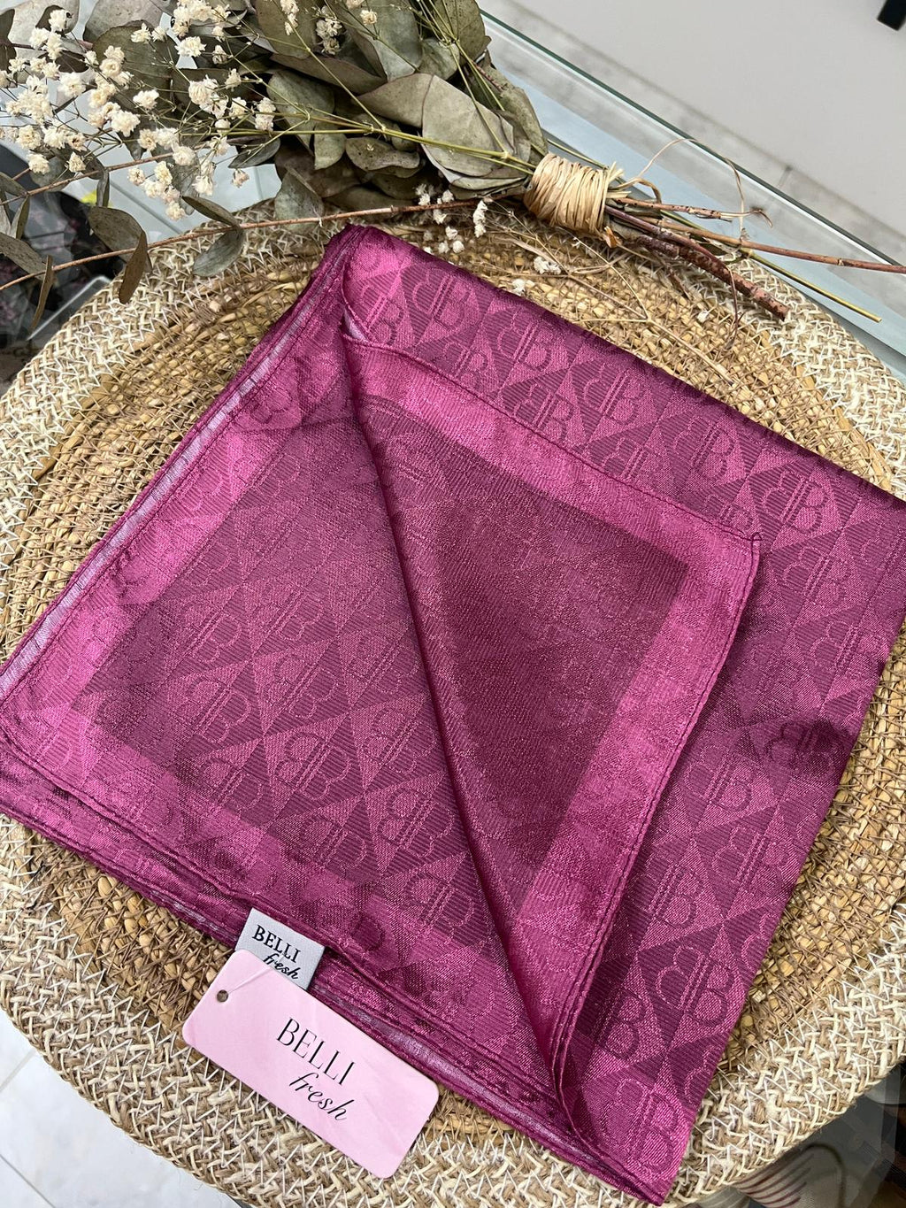 Monogram Eşarp Fuşya