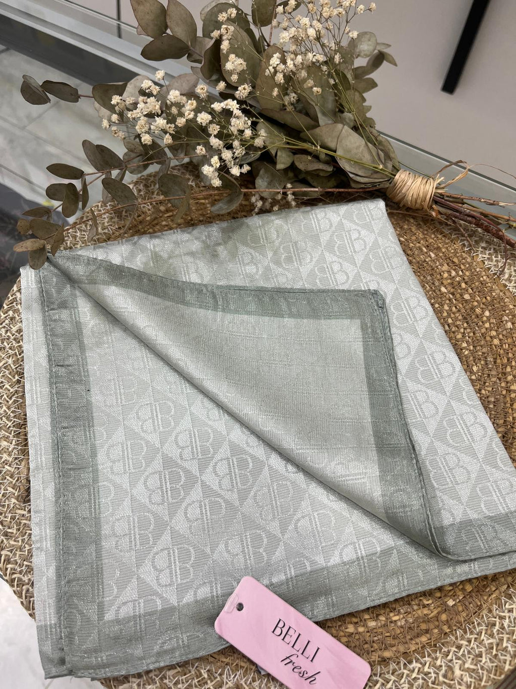 Monogram Eşarp Mint