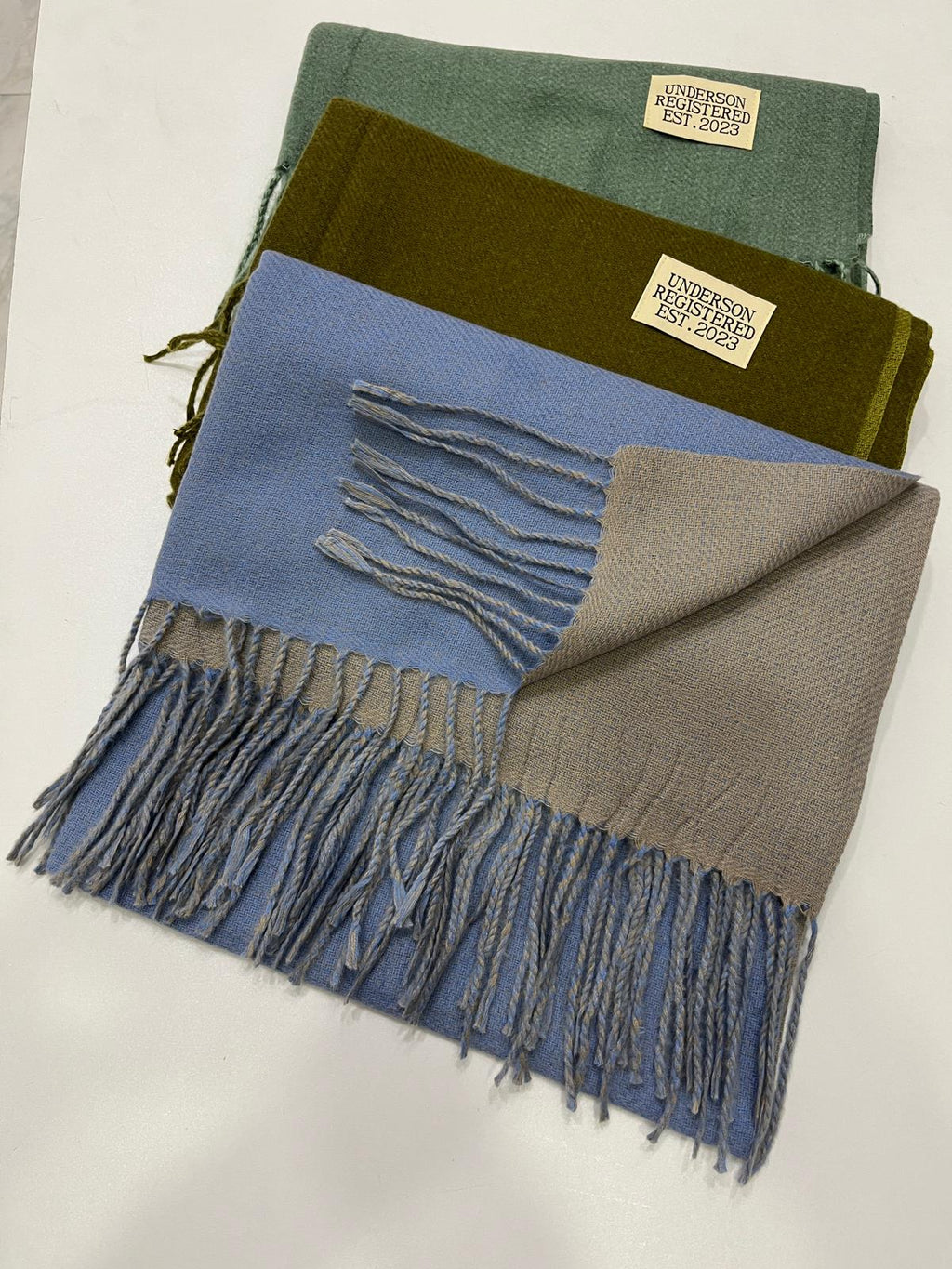 Cashmere Yün Omuz Şalı Zümrüt