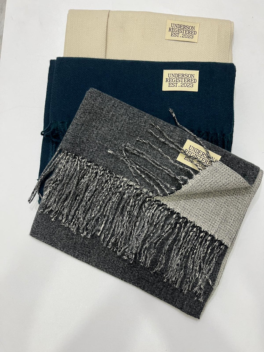 Cashmere Yün Omuz Şalı Zümrüt