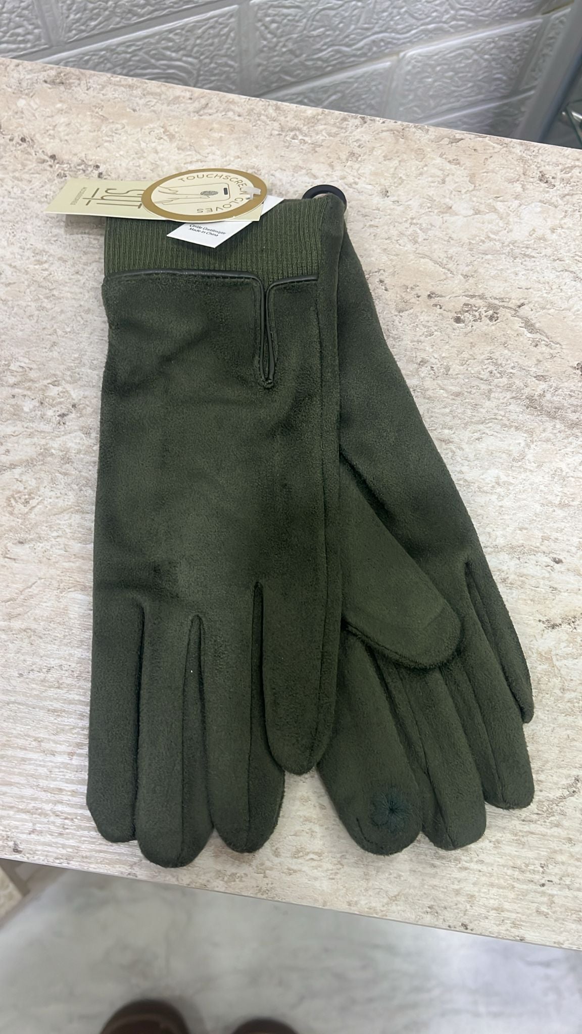 Özel Bambu Süet Doku Haki