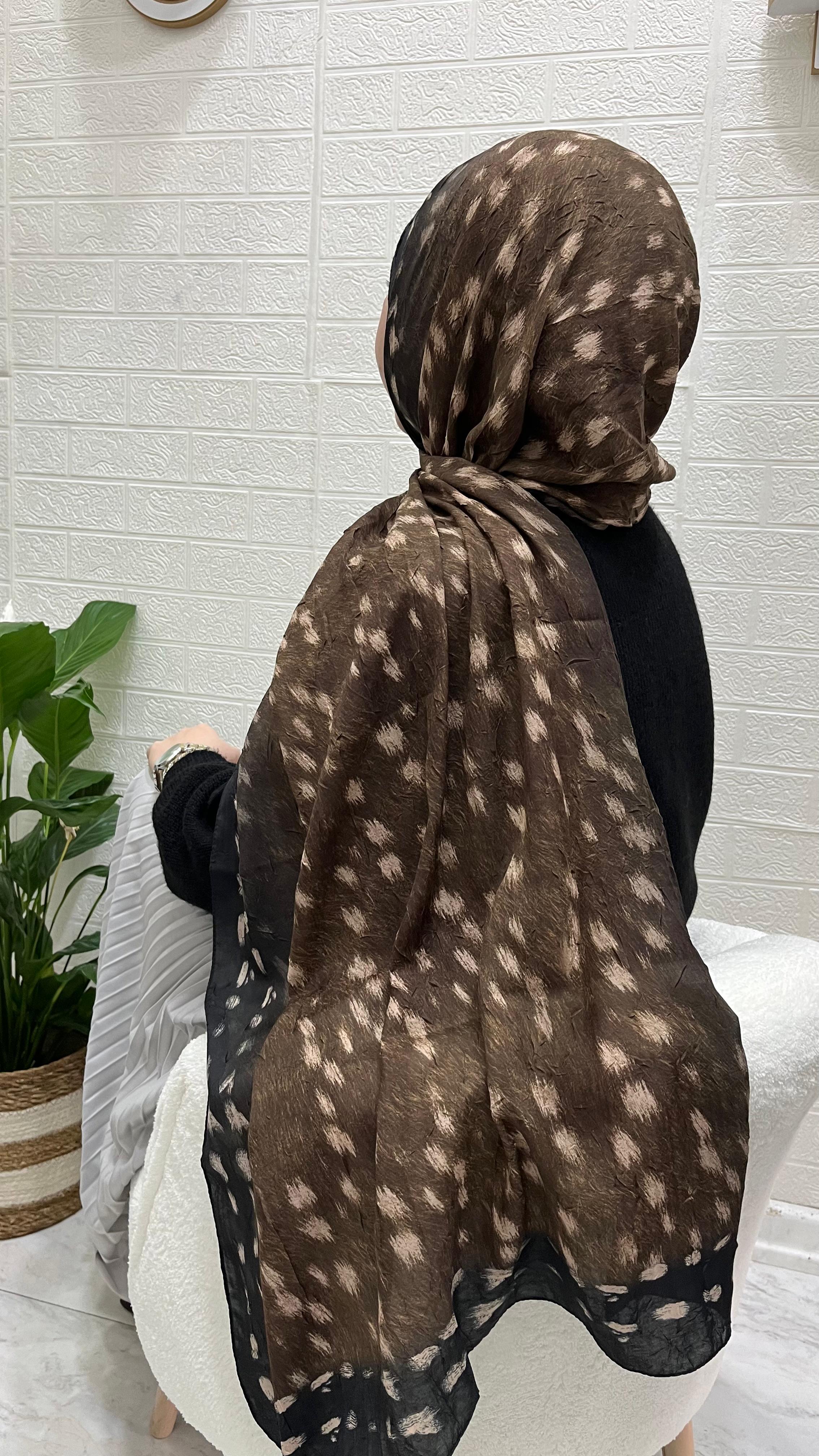 Bambi Kraş Şal  Kahve