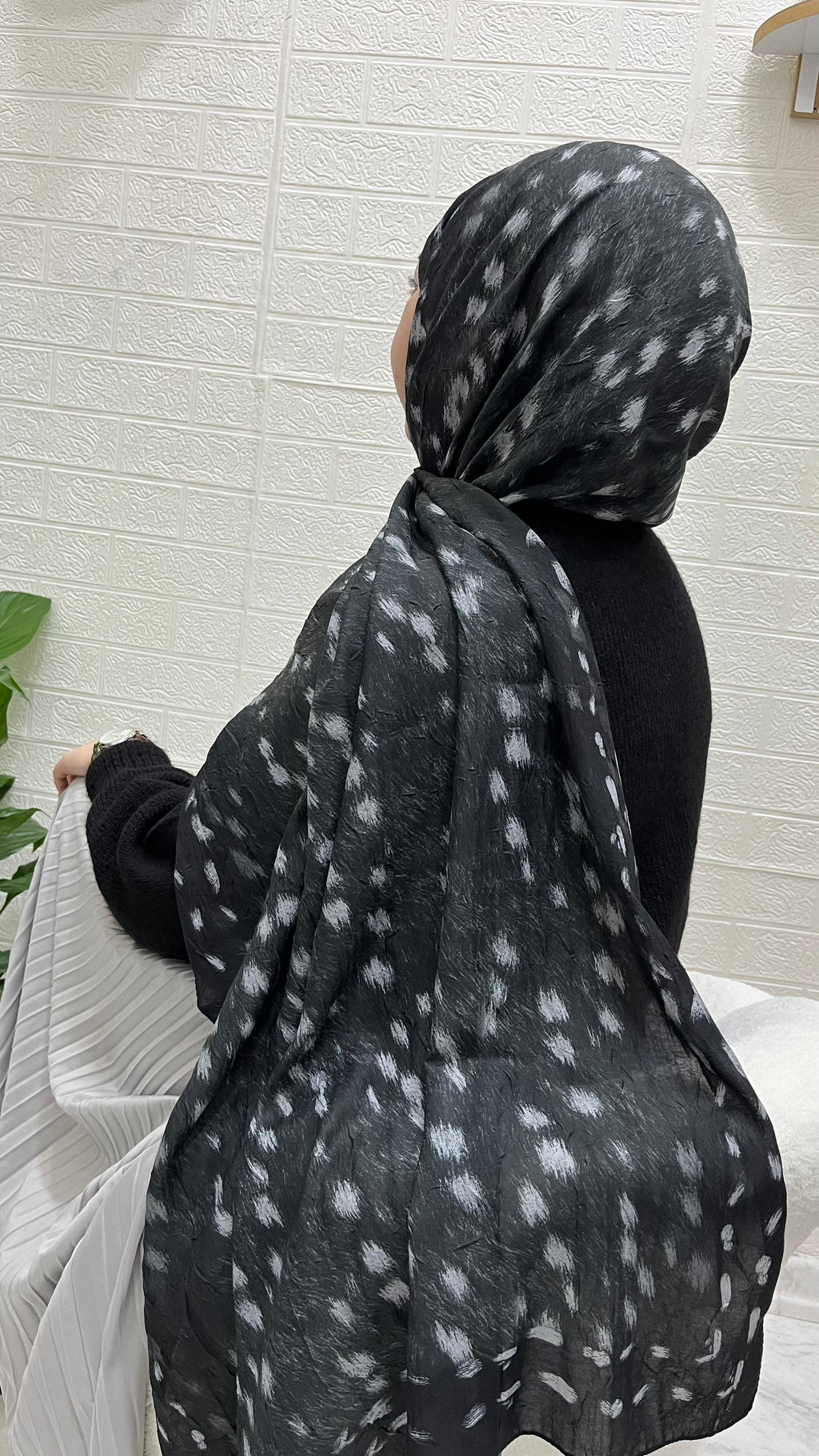 Bambi Kraş Şal Siyah