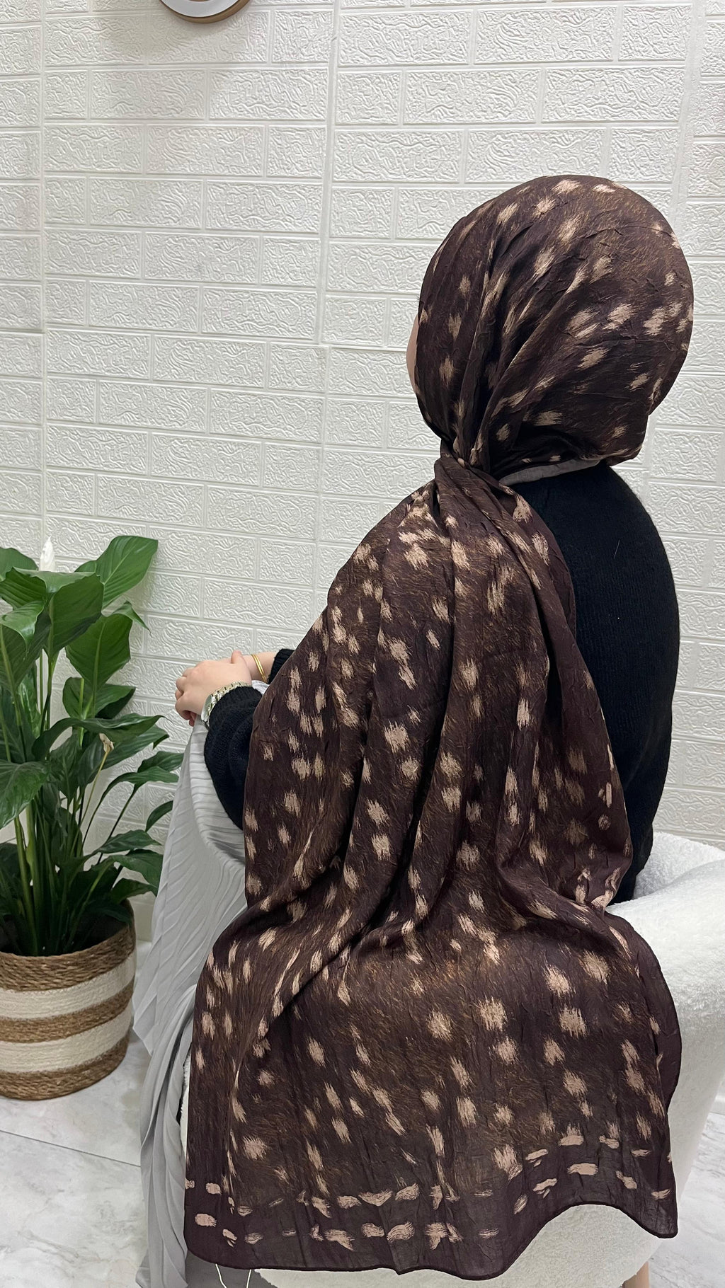 Bambi Kraş Şal Acı Kahve