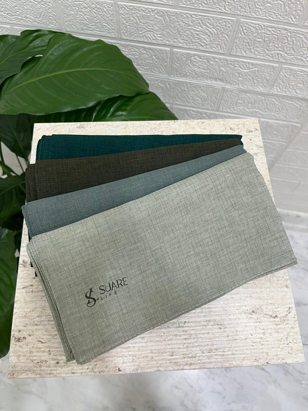 Tela Eşarp Nil Yeşili