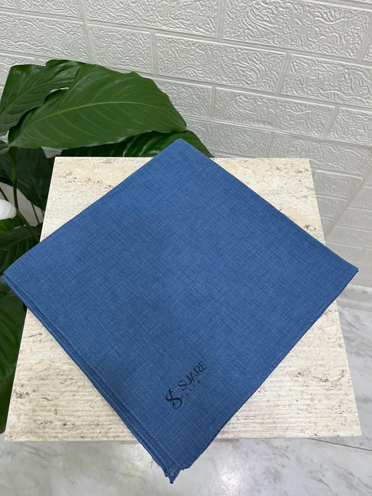 Tela Eşarp Kot Mavi