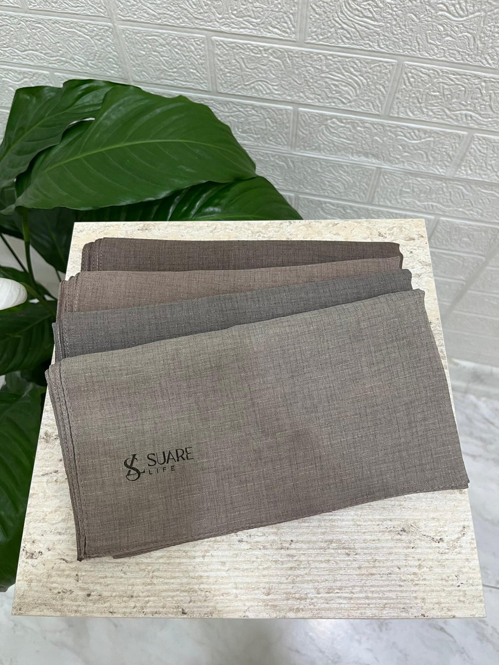 Tela Eşarp Açık Kahve