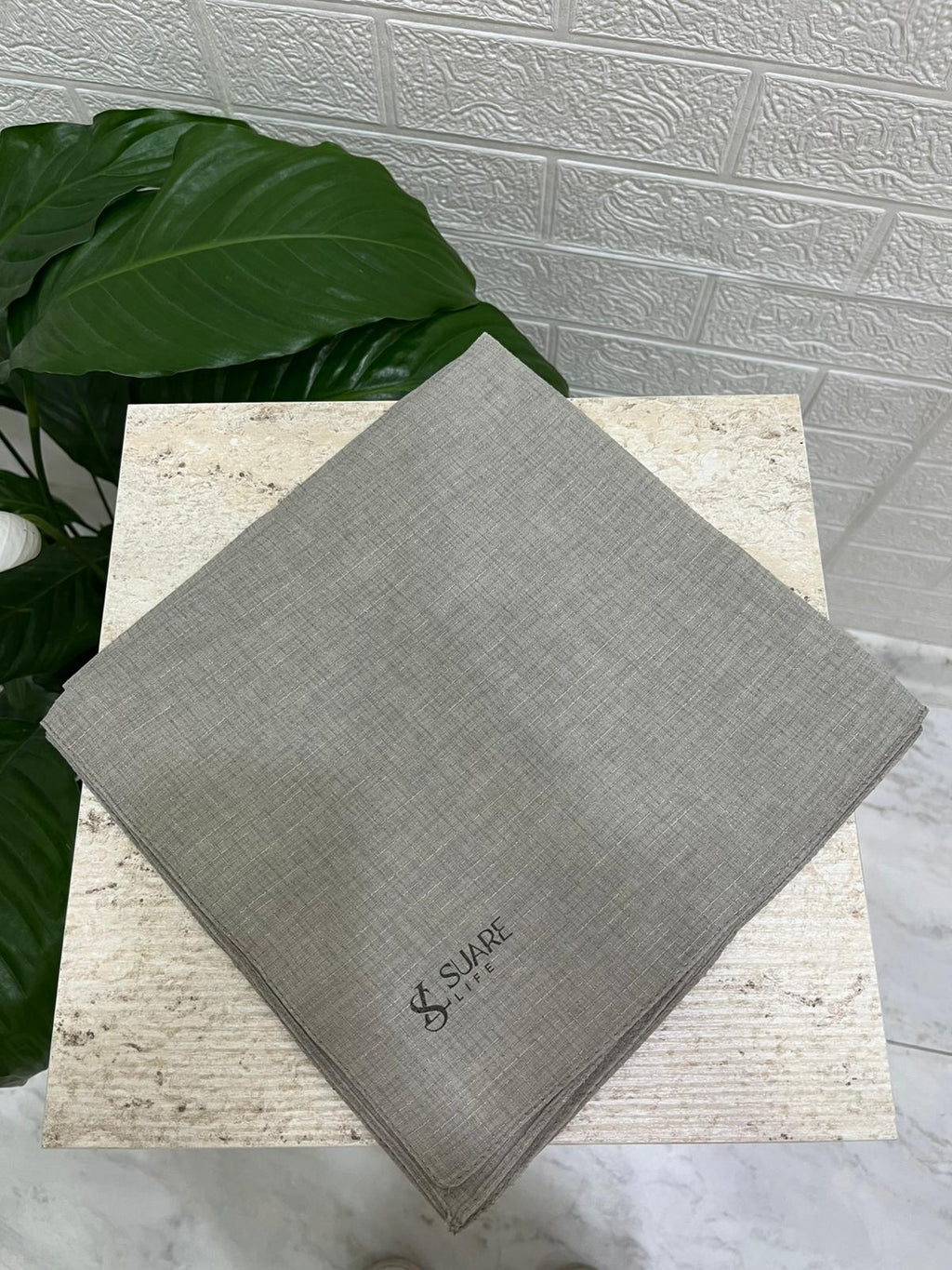 Tela Eşarp Koyu Bej