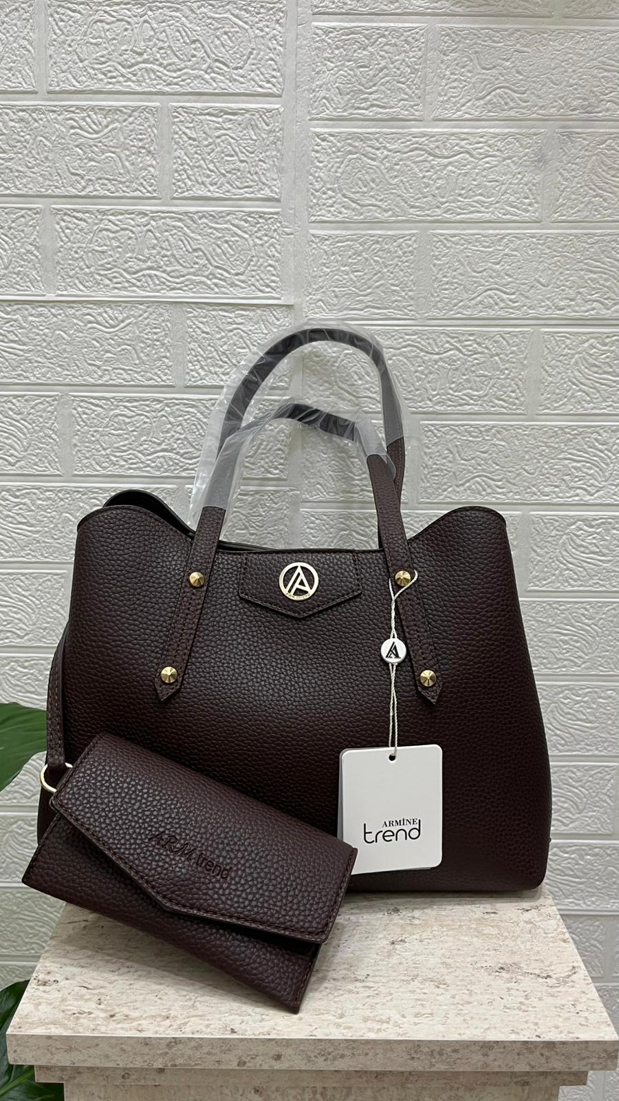 Armine Çanta Büyük Acı Kahve