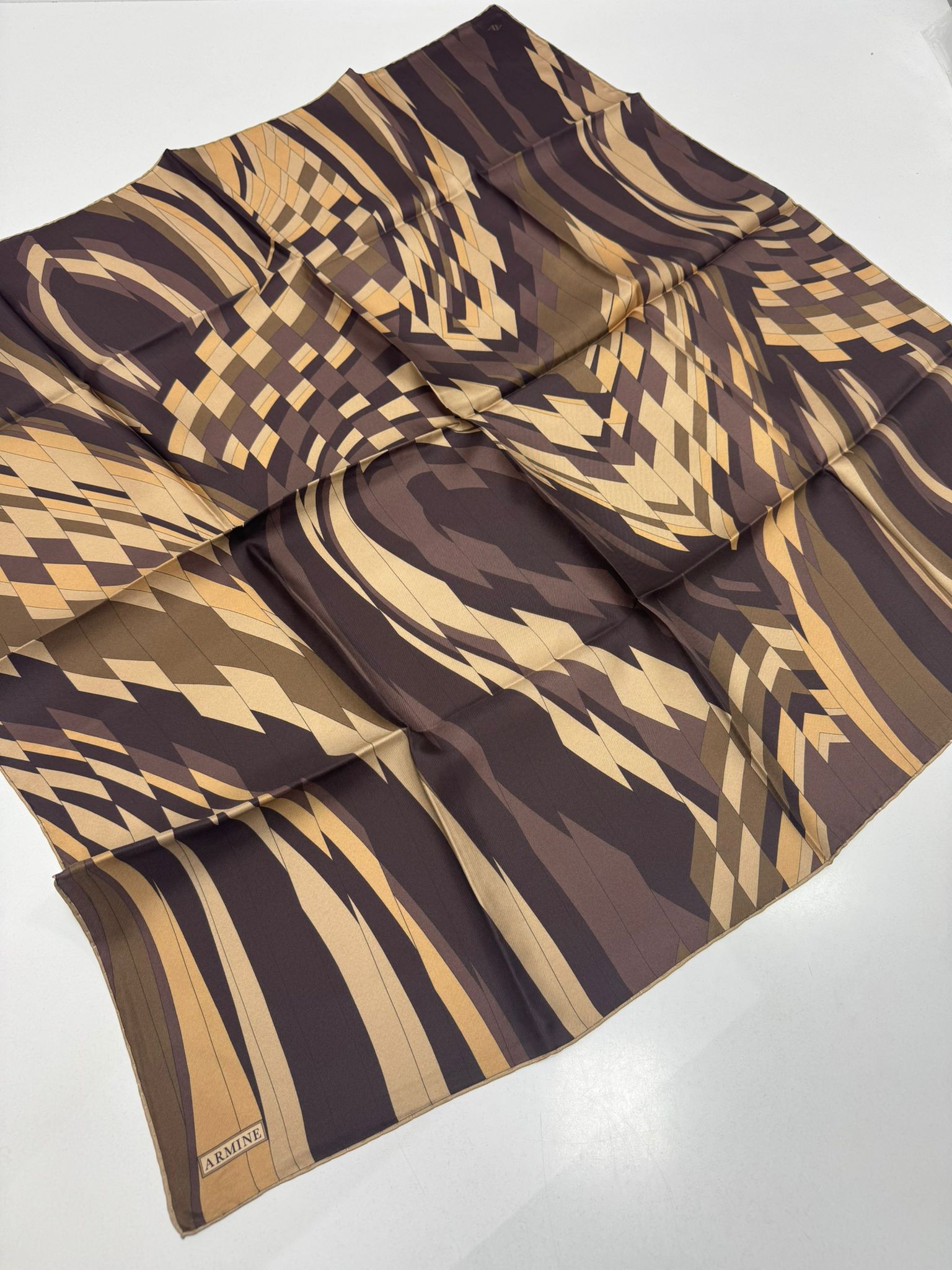 Armine'26 Twill İpek Yaz Sezonu Acı Kahve