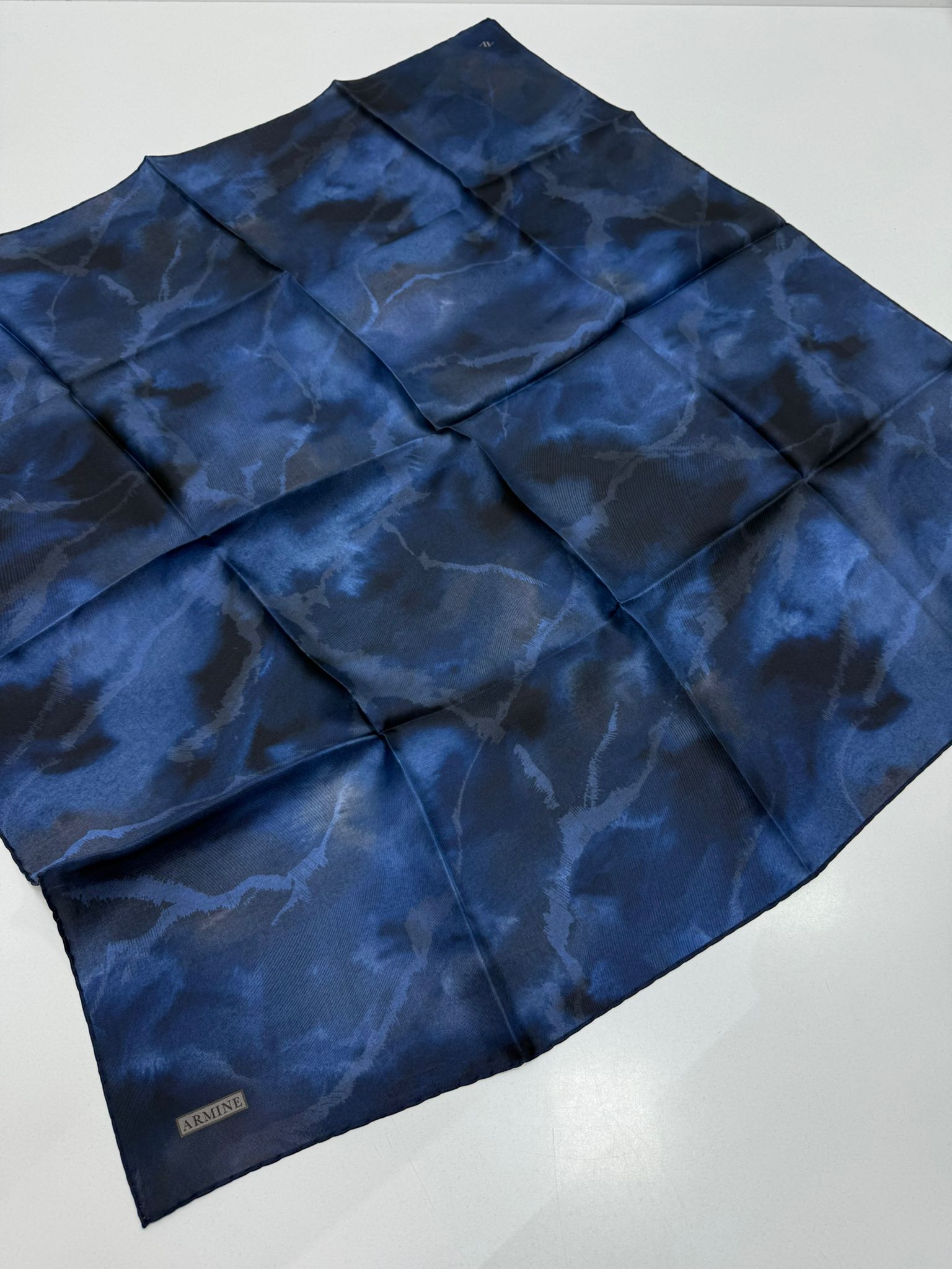 Armine'26 Twill İpek Yaz Sezonu Gece Mavi