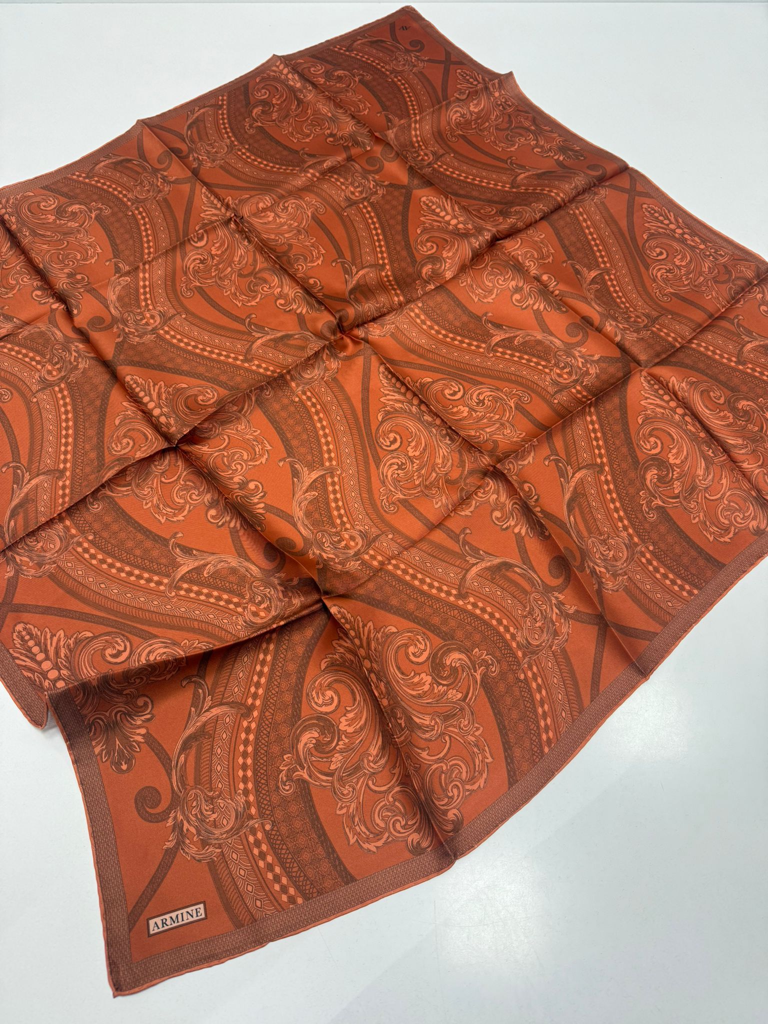 Armine'26 Twill İpek Yaz Sezonu Kiremit