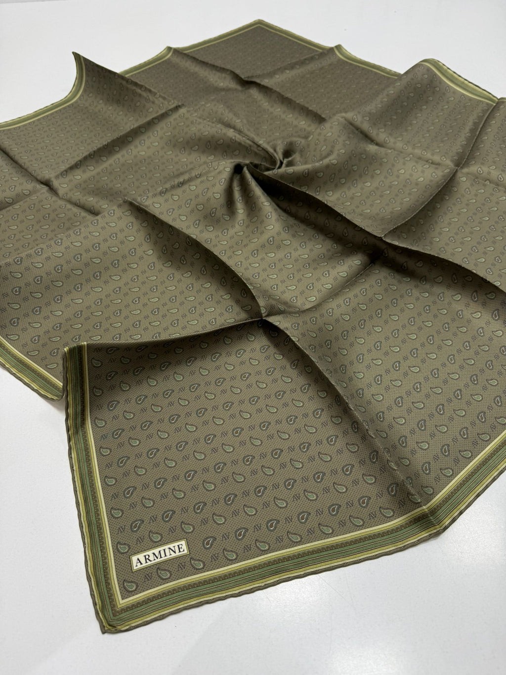 Armine'26 Twill İpek Yaz Sezonu Haki