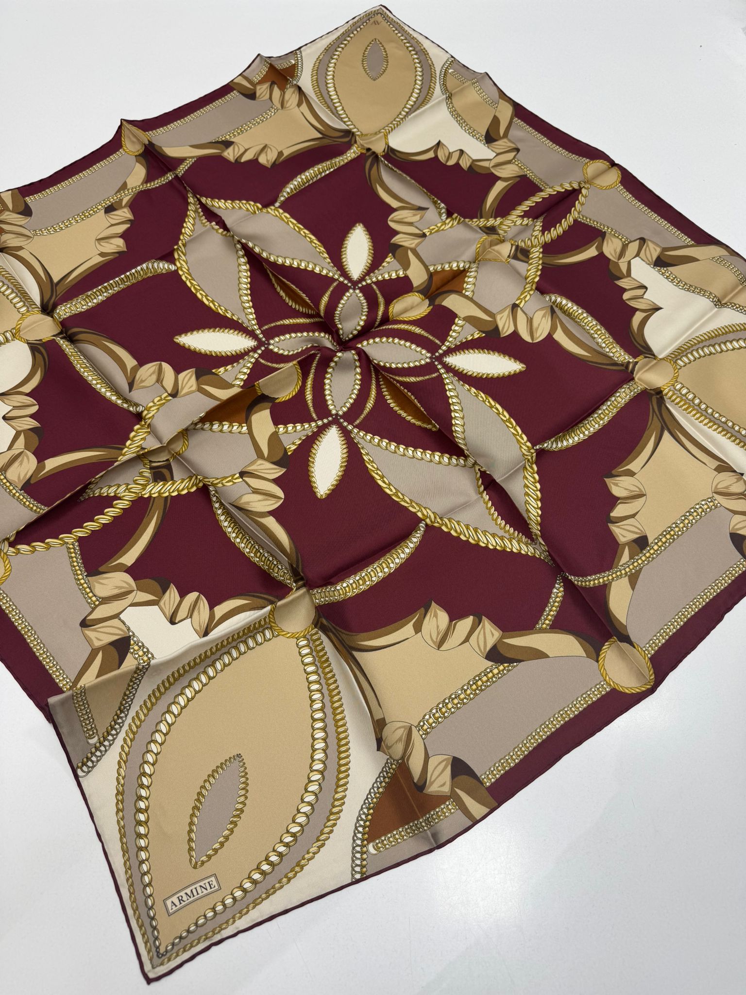 Armine'26 Twill İpek Yaz Sezonu Bordo