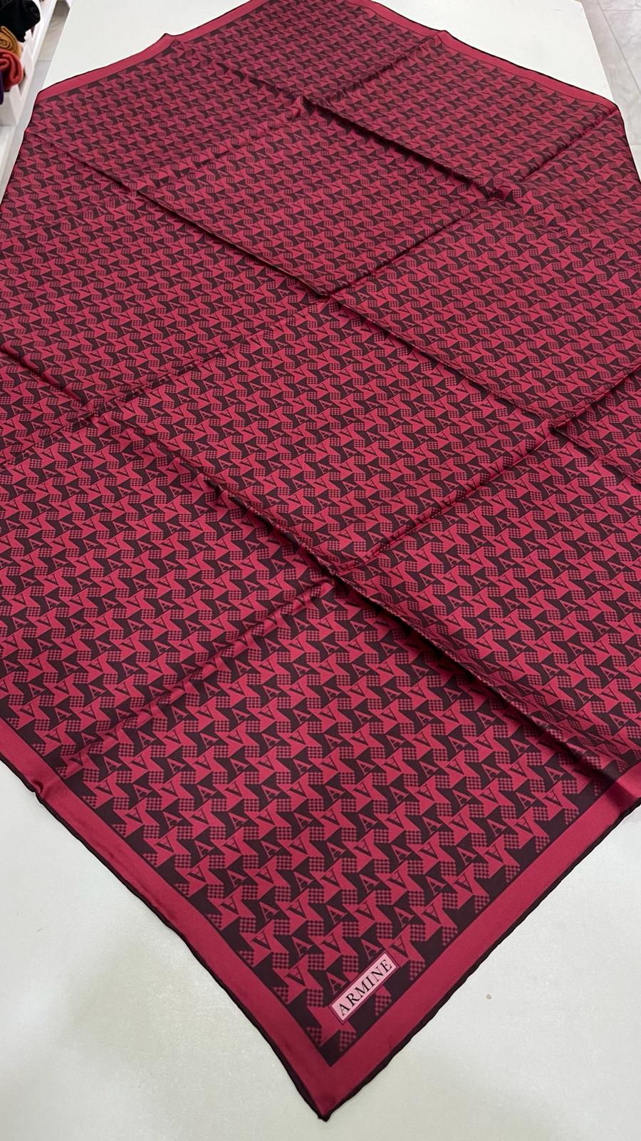 Armine'26 Twill İpek Yaz Sezonu Bordo