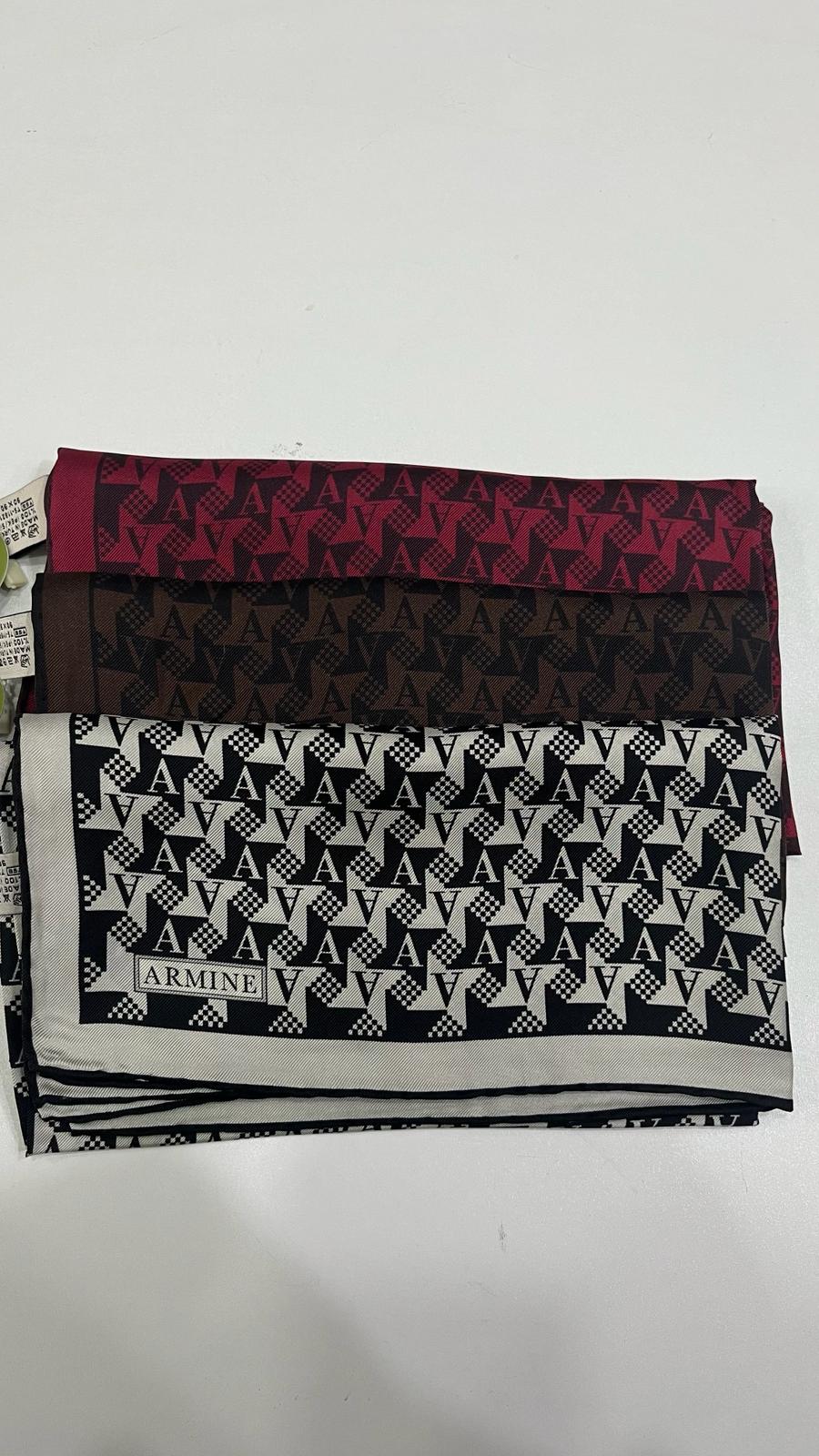 Armine'26 Twill İpek Yaz Sezonu Bordo