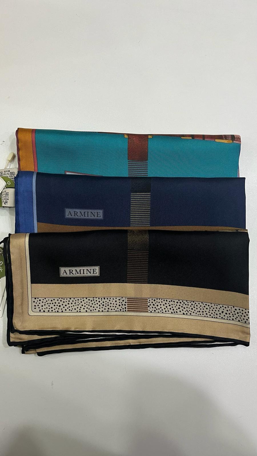 Armine'26 Twill İpek Yaz Sezonu Petrol