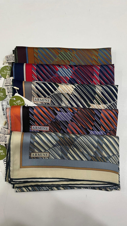 Armine'26 Twill İpek Yaz Sezonu Laci-Yeşil