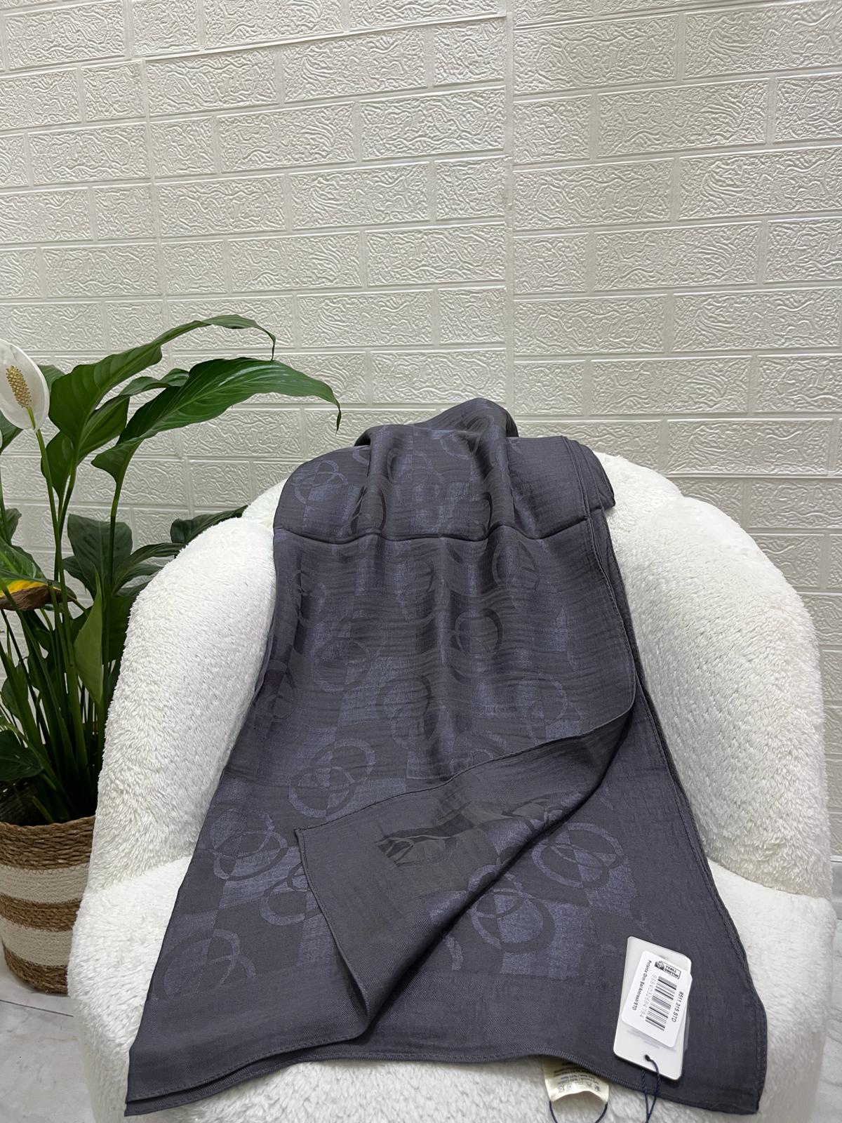 Noura Scarf Dama Şal Antrasit